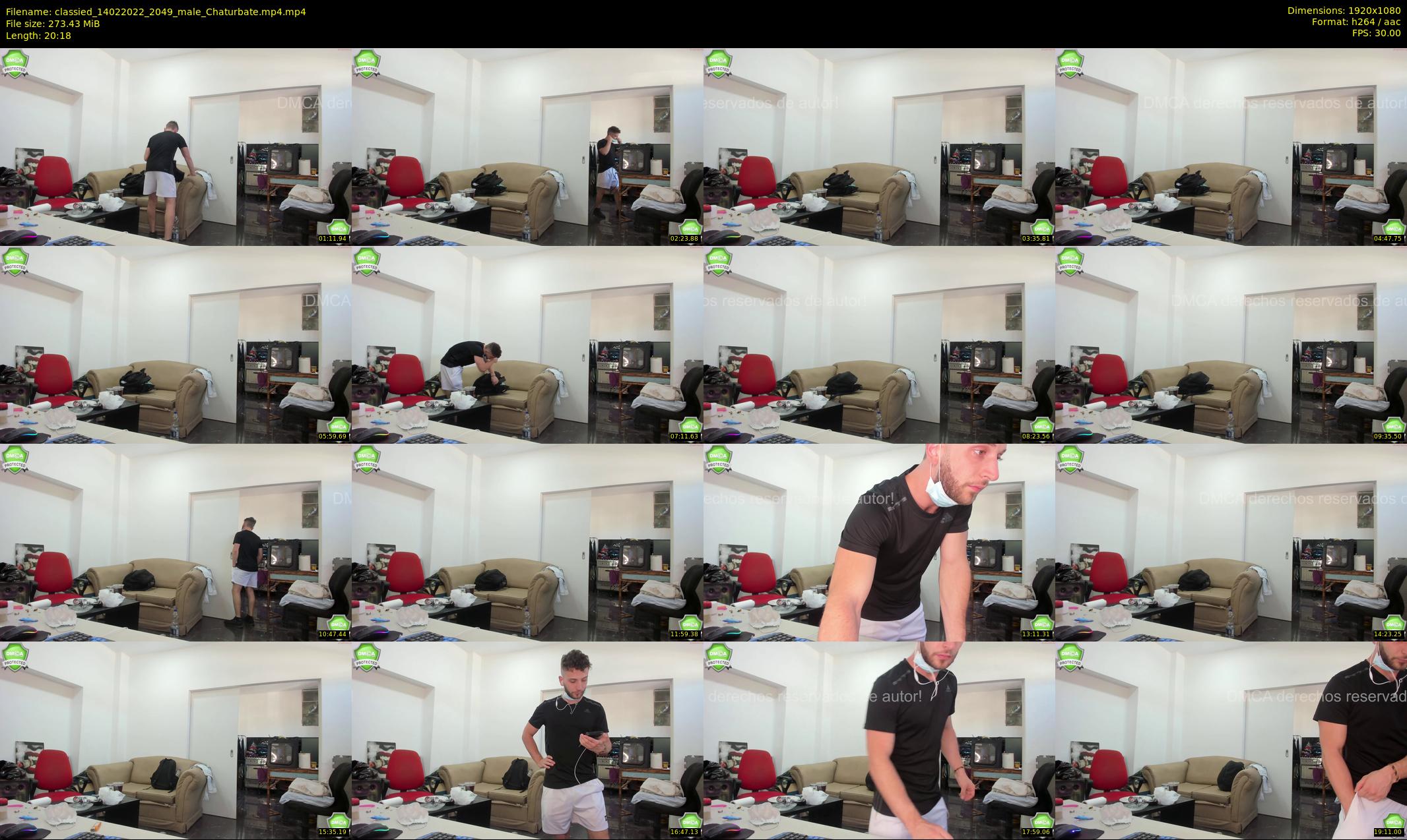 classied — 21 minute Chaturbate male cam show recording, 1080p, Feb 14, 2022
