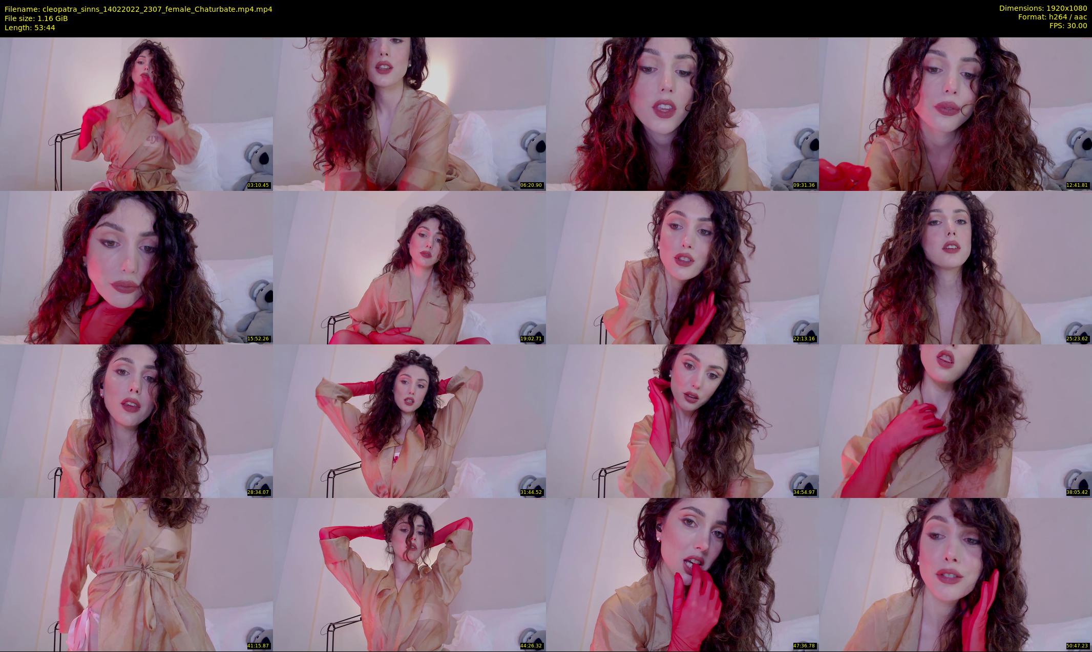 cleopatra_sinns — 54 minute Chaturbate female cam show recording, 1080p, Feb 14, 2022