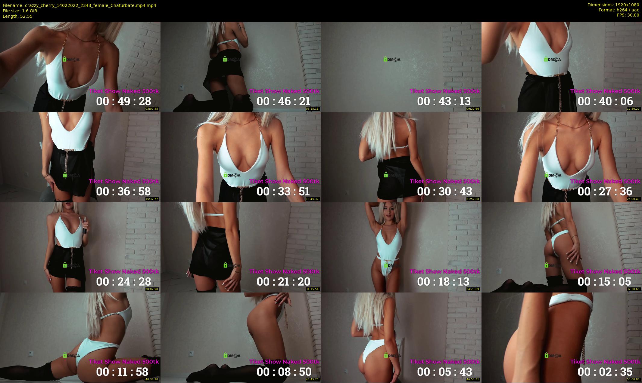 crazzy_cherry — 53 minute Chaturbate female cam show recording, 1080p, Feb 14, 2022