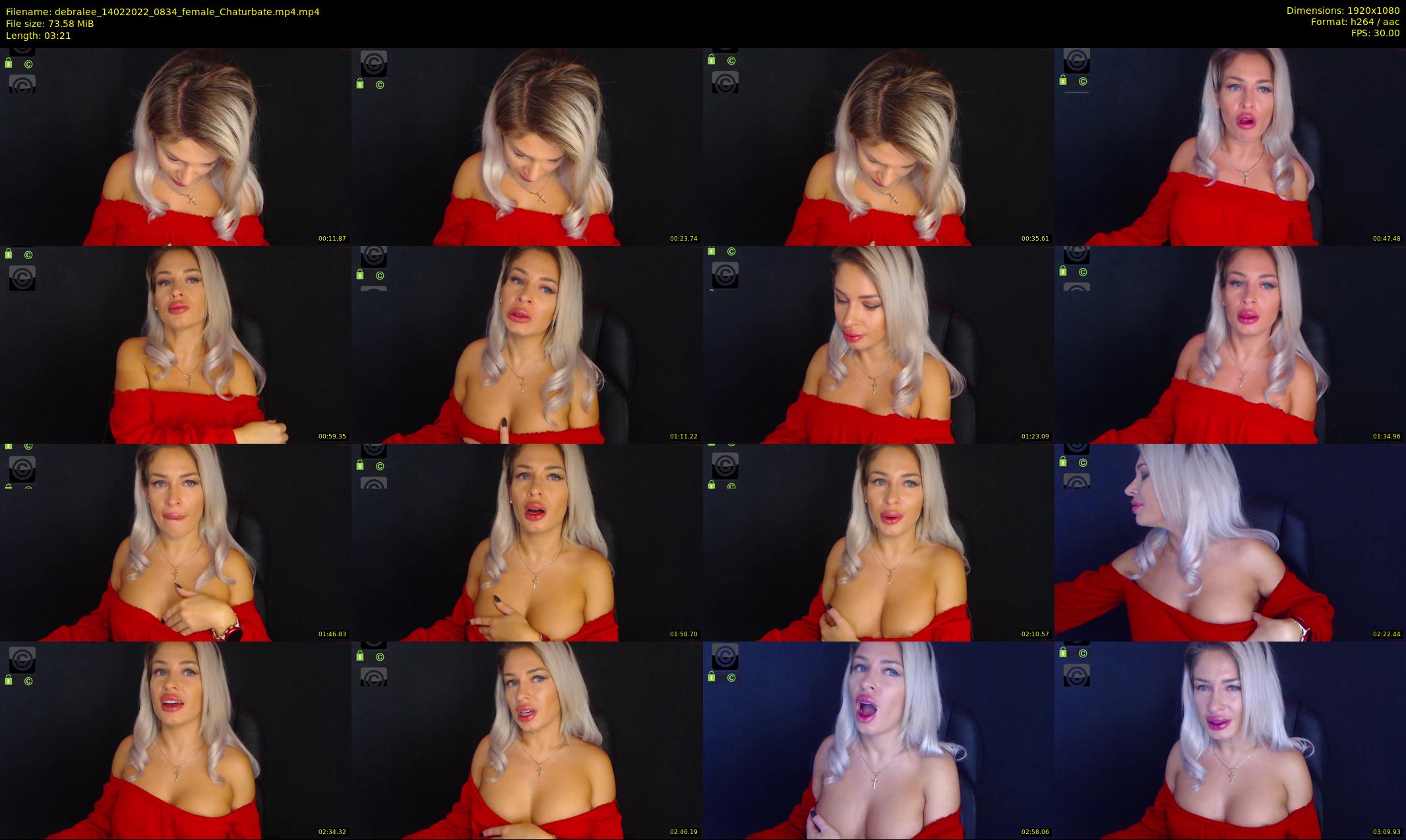 debralee — 4 minute Chaturbate female cam show recording, 1080p, Feb 14, 2022