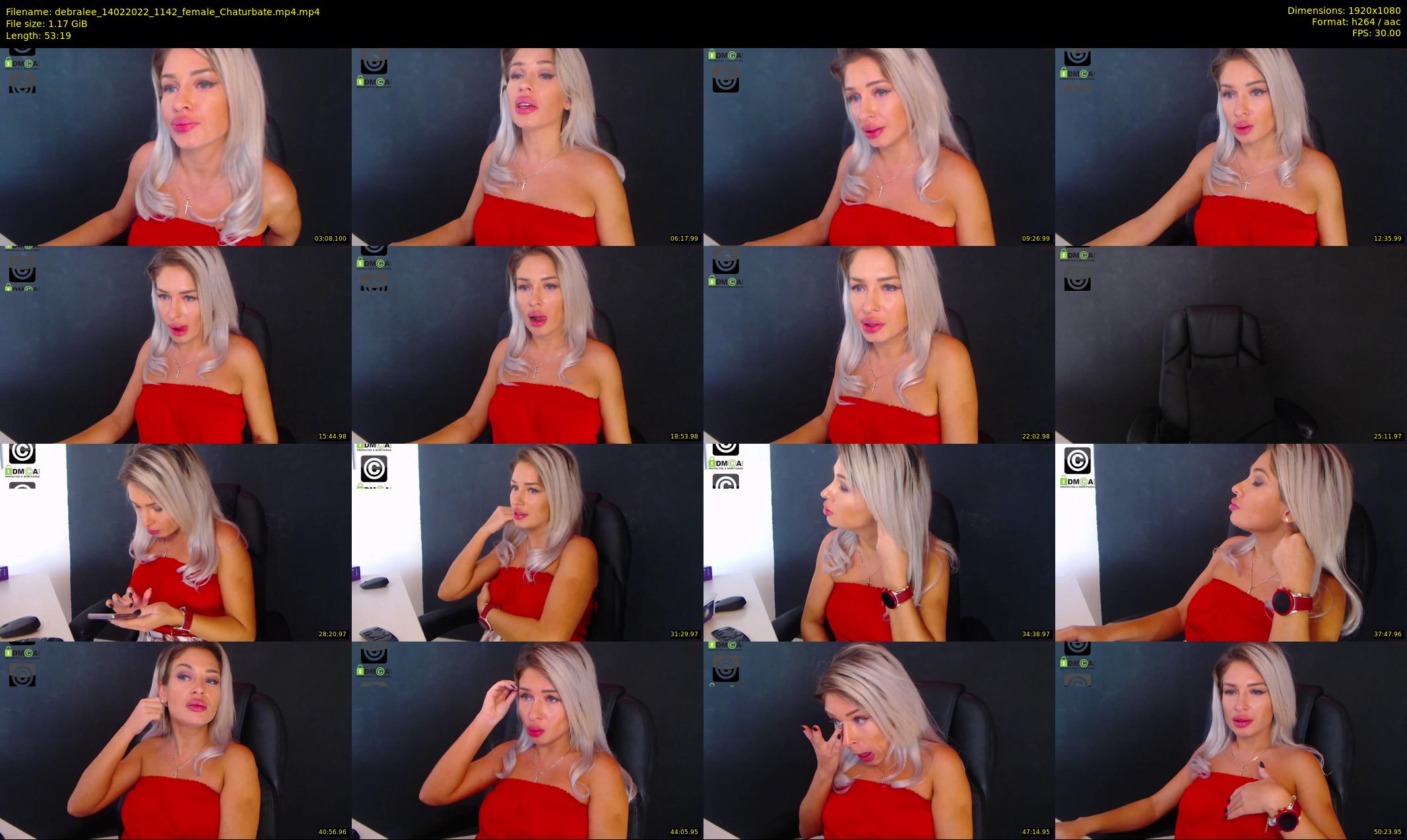 debralee — 54 minute Chaturbate female cam show recording, 1080p, Feb 14, 2022