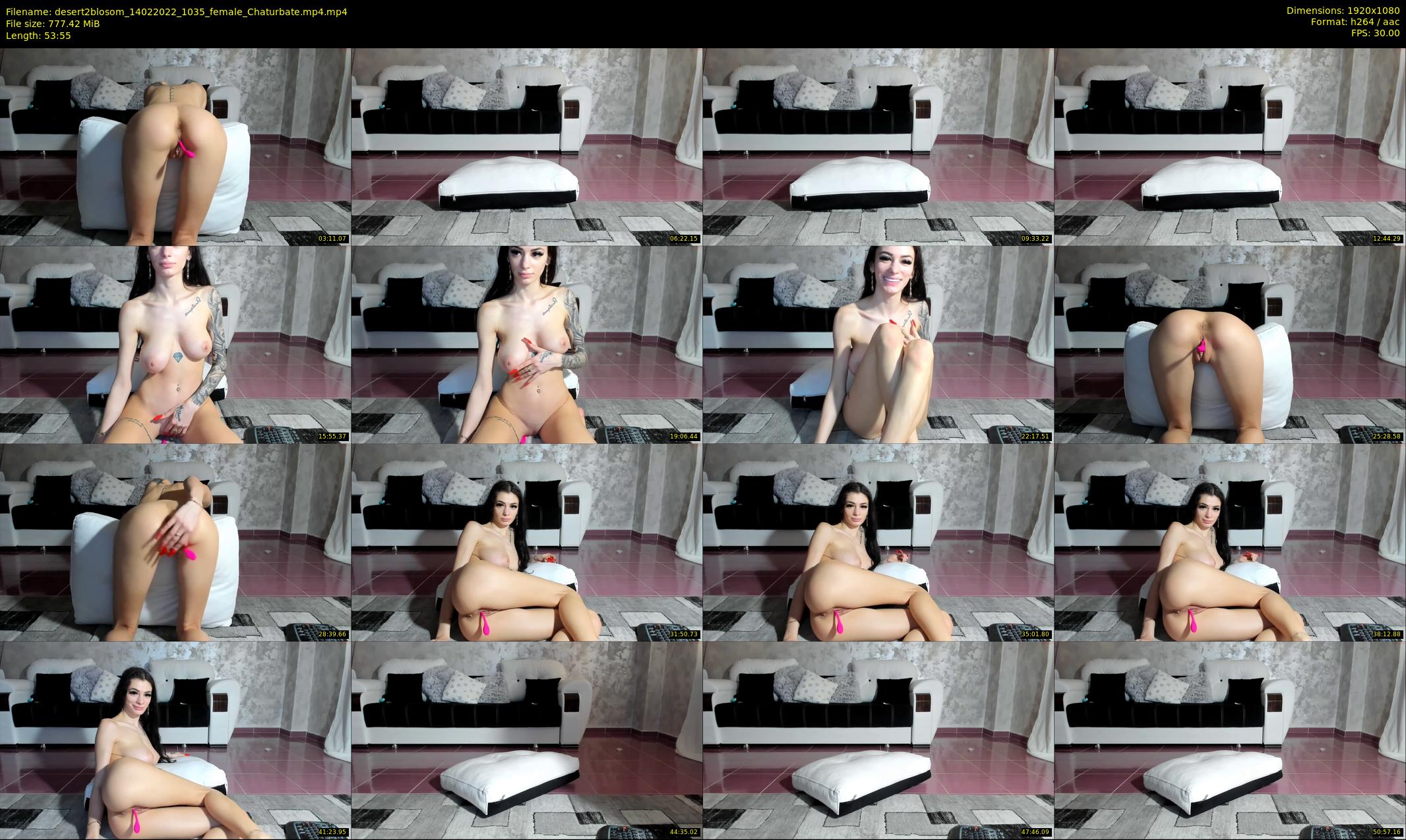 desert2blosom — 54 minute Chaturbate female cam show recording, 1080p, Feb 14, 2022