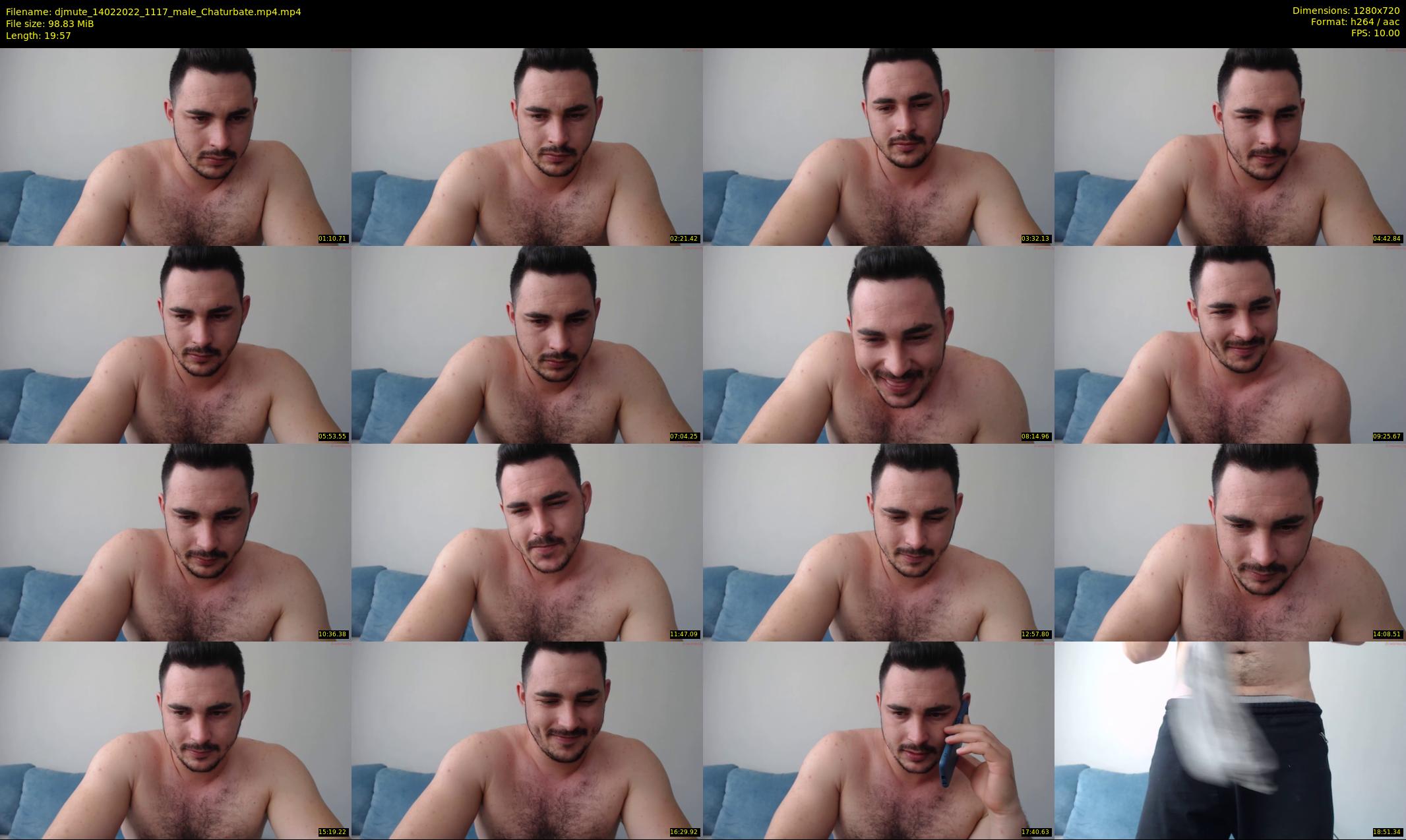 djmute — 20 minute Chaturbate male cam show recording, 720p, Feb 14, 2022