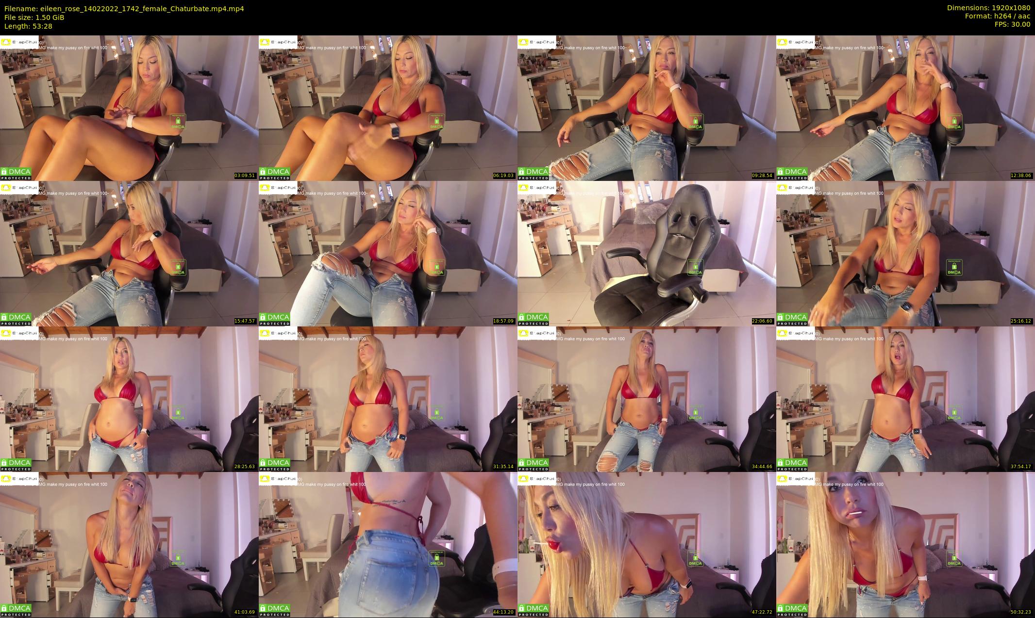 eileen_rose — 54 minute Chaturbate female cam show recording, 1080p, Feb 14, 2022