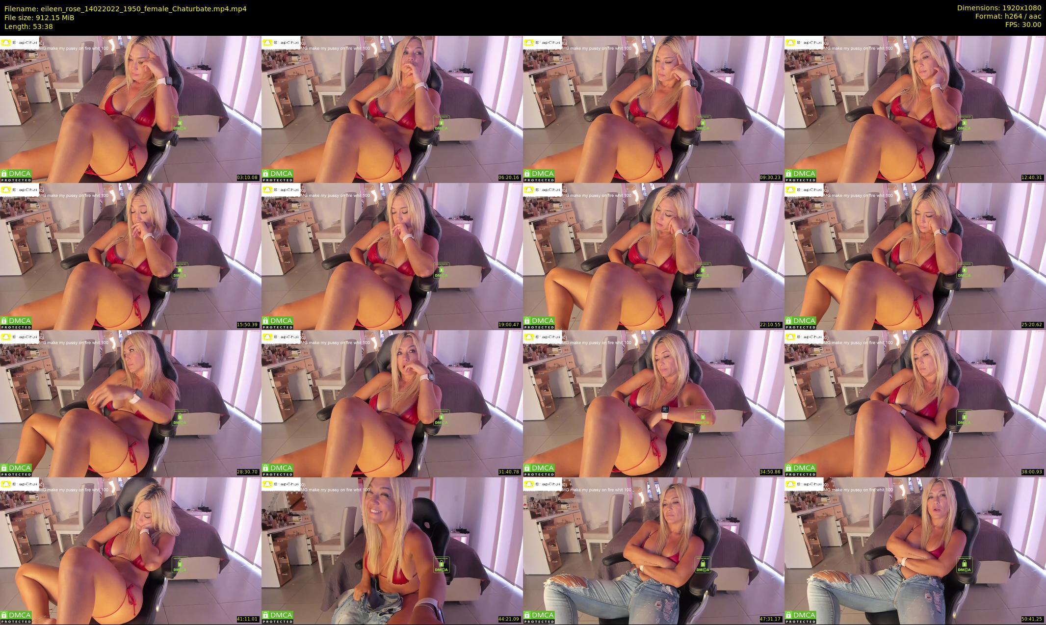 eileen_rose — 54 minute Chaturbate female cam show recording, 1080p, Feb 14, 2022