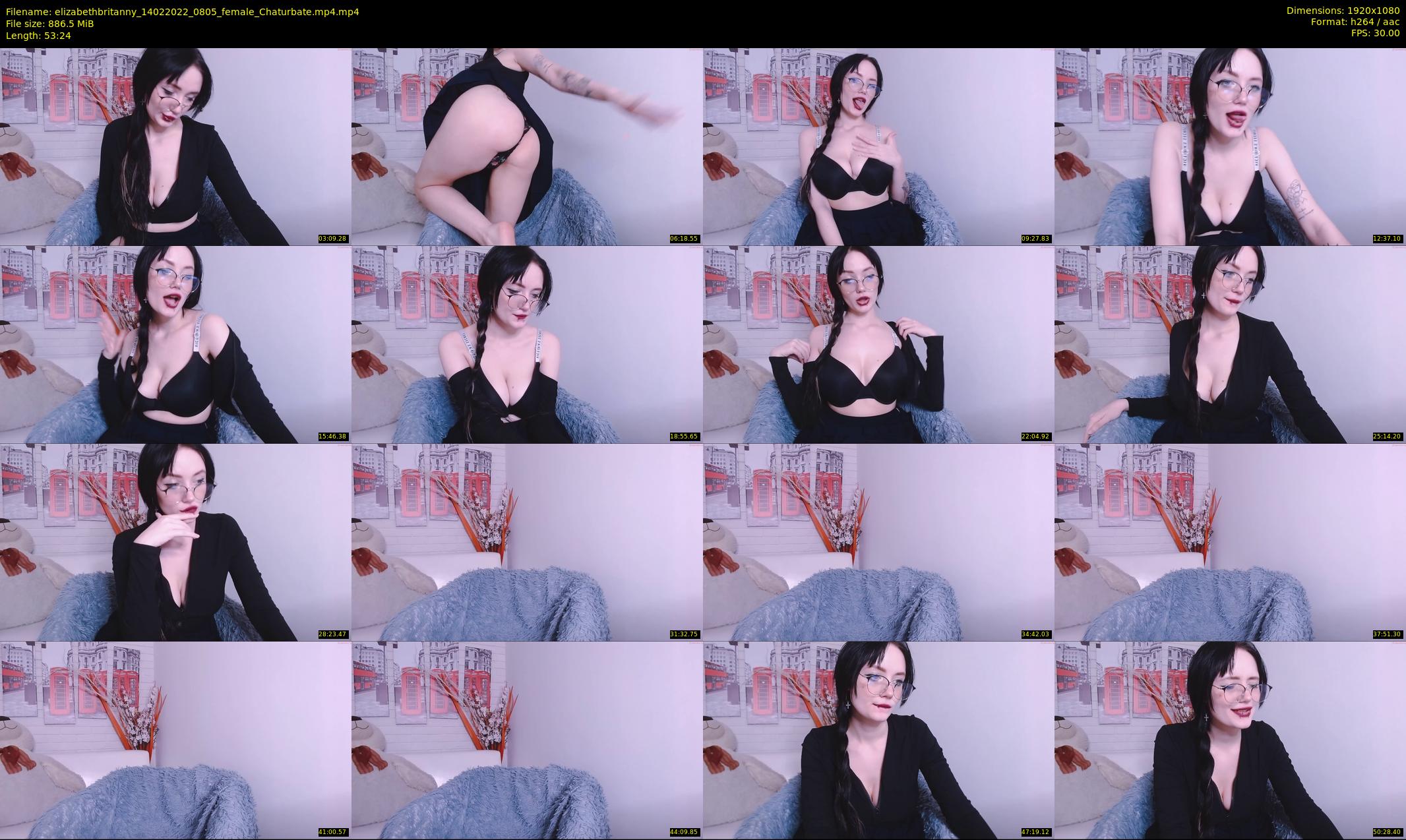 elizabethbritanny — 54 minute Chaturbate female cam show recording, 1080p, Feb 14, 2022