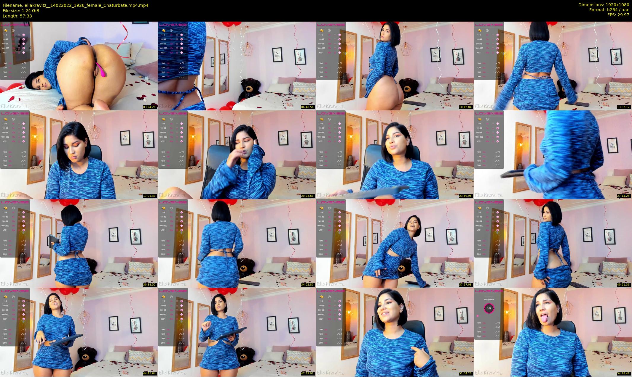 ellakravitz_ — 58 minute Chaturbate female cam show recording, 1080p, Feb 14, 2022