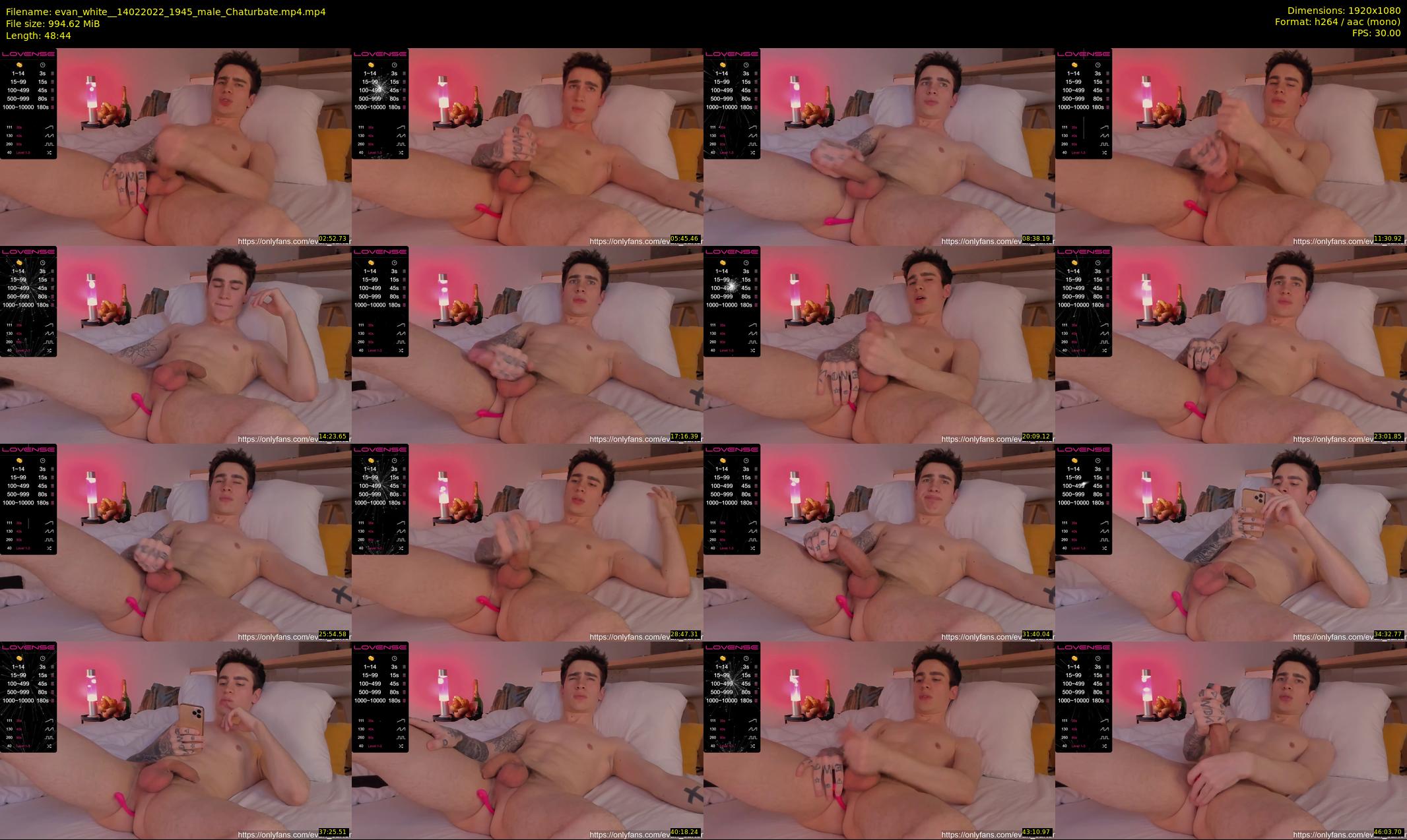 evan_white_ — 49 minute Chaturbate male cam show recording, 1080p, Feb 14, 2022