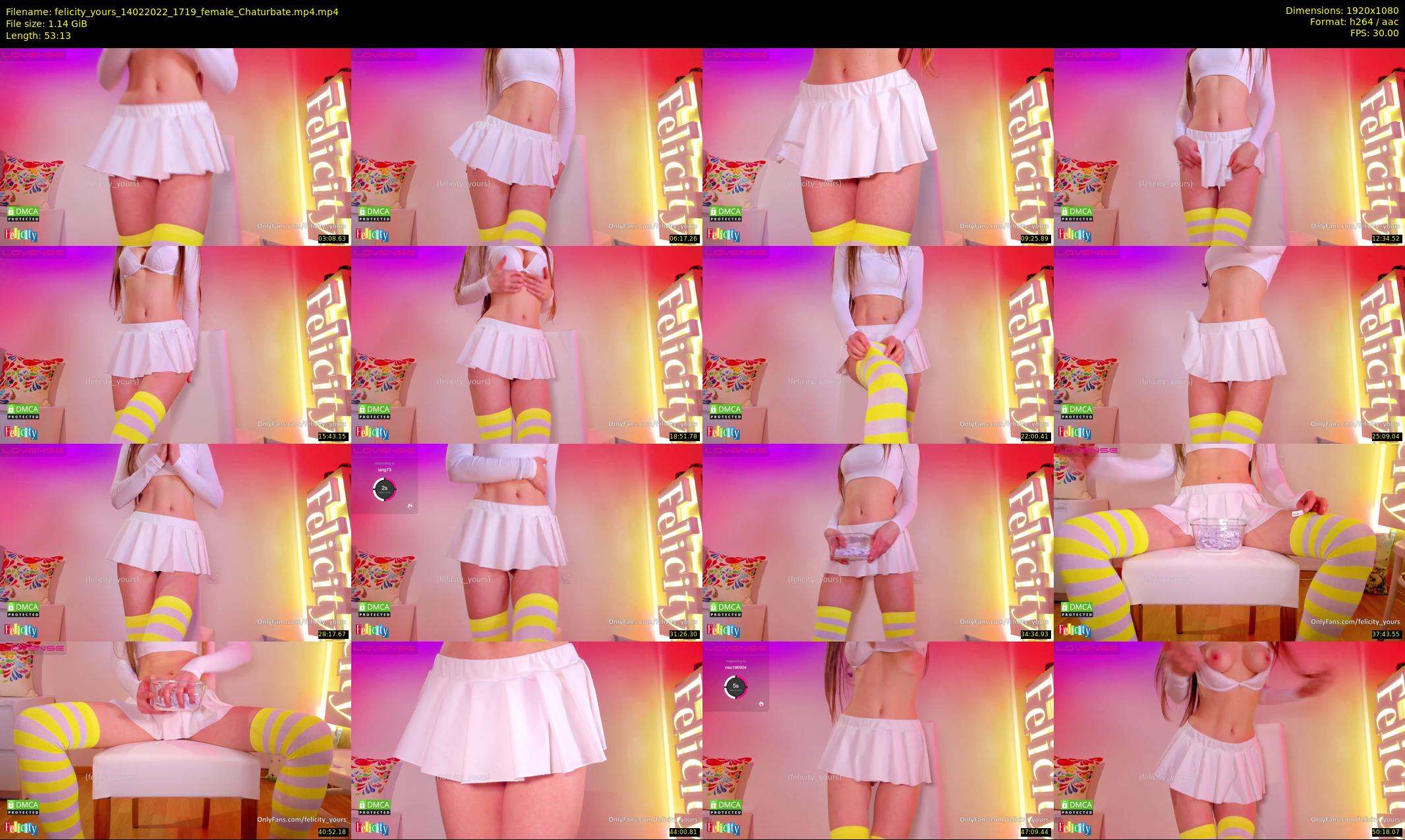 felicity_yours — 54 minute Chaturbate female cam show recording, 1080p, Feb 14, 2022