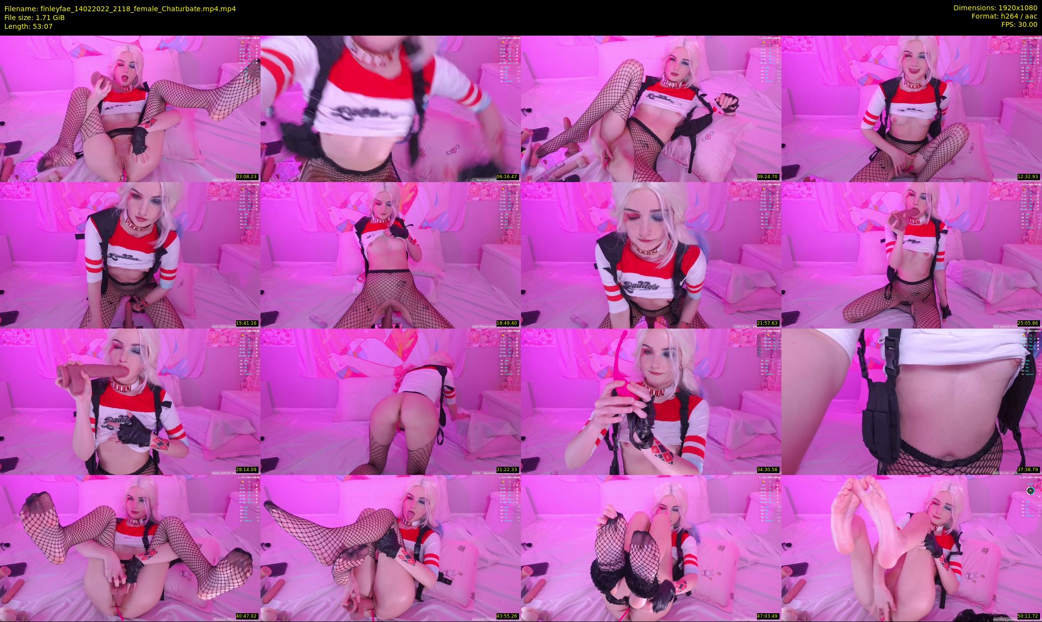 finleyfae — 54 minute Chaturbate female cam show recording, 1080p, Feb 14, 2022
