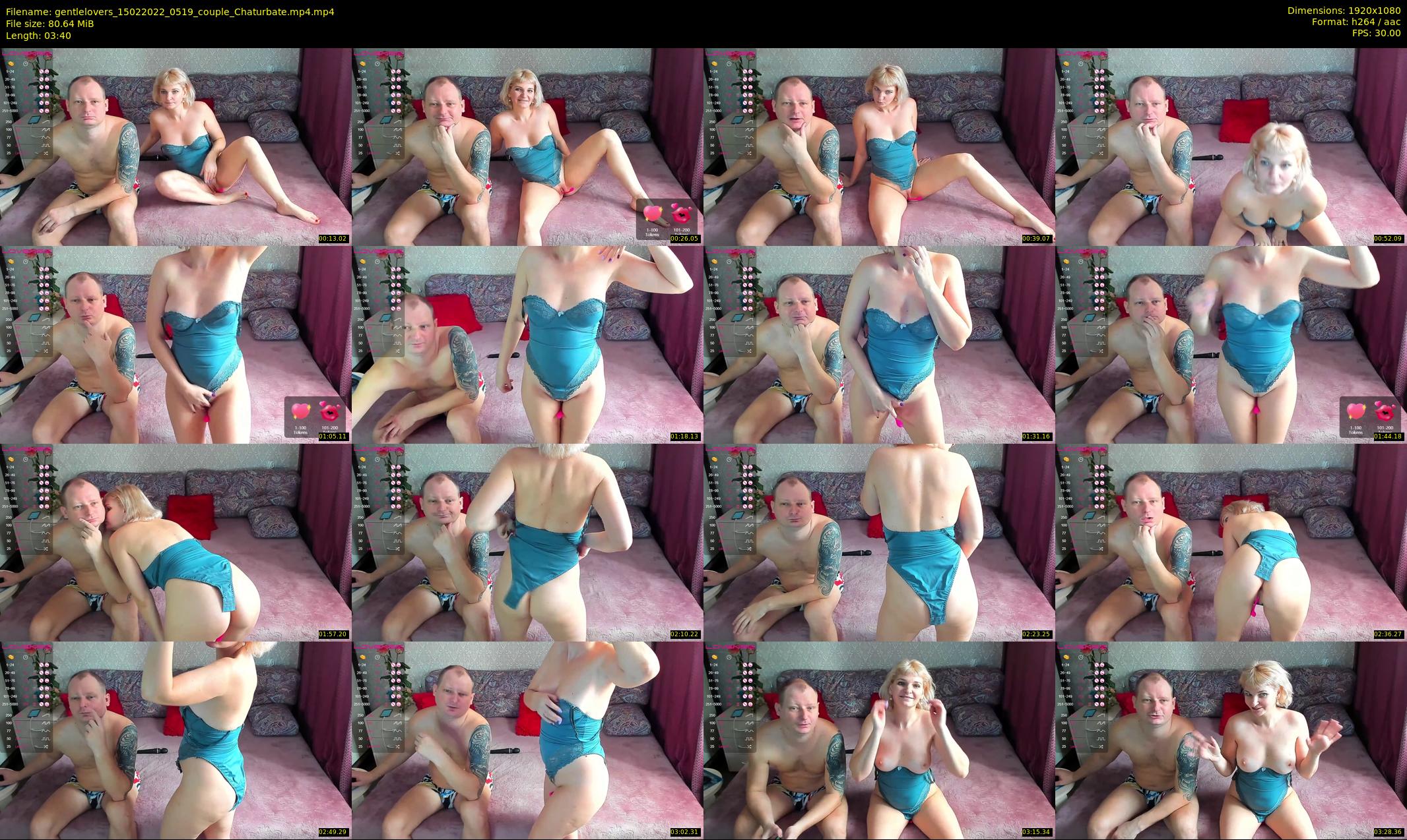 gentlelovers — 4 minute Chaturbate couple cam show recording, 1080p, Feb 15, 2022