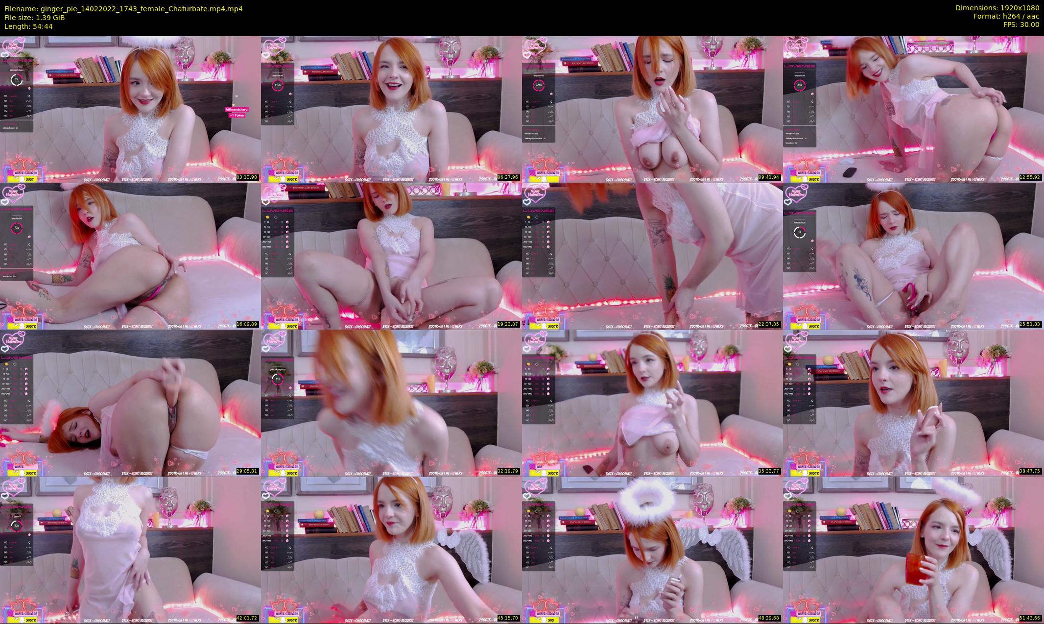 ginger_pie — 55 minute Chaturbate female cam show recording, 1080p, Feb 14, 2022