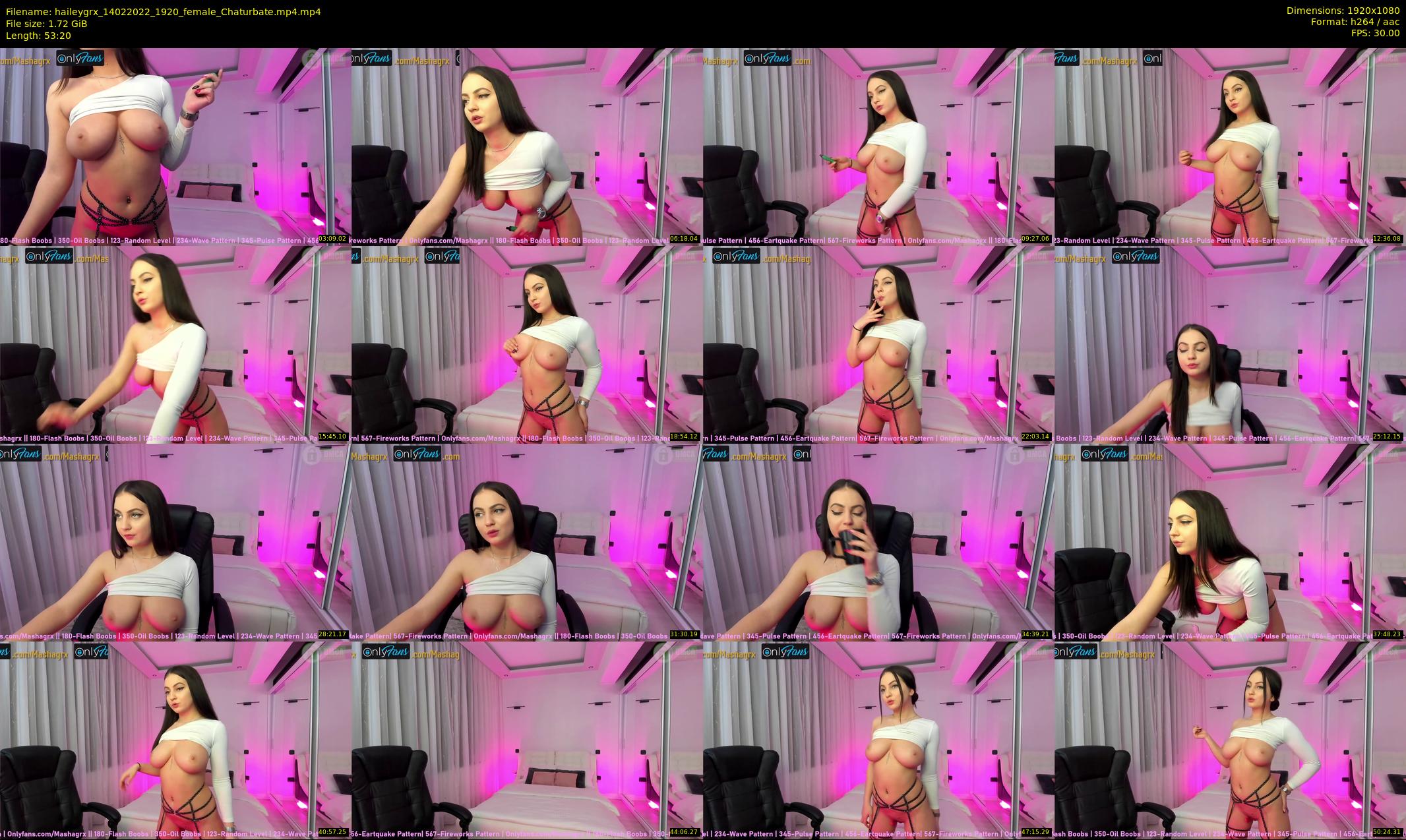 haileygrx — 54 minute Chaturbate female cam show recording, 1080p, Feb 14, 2022