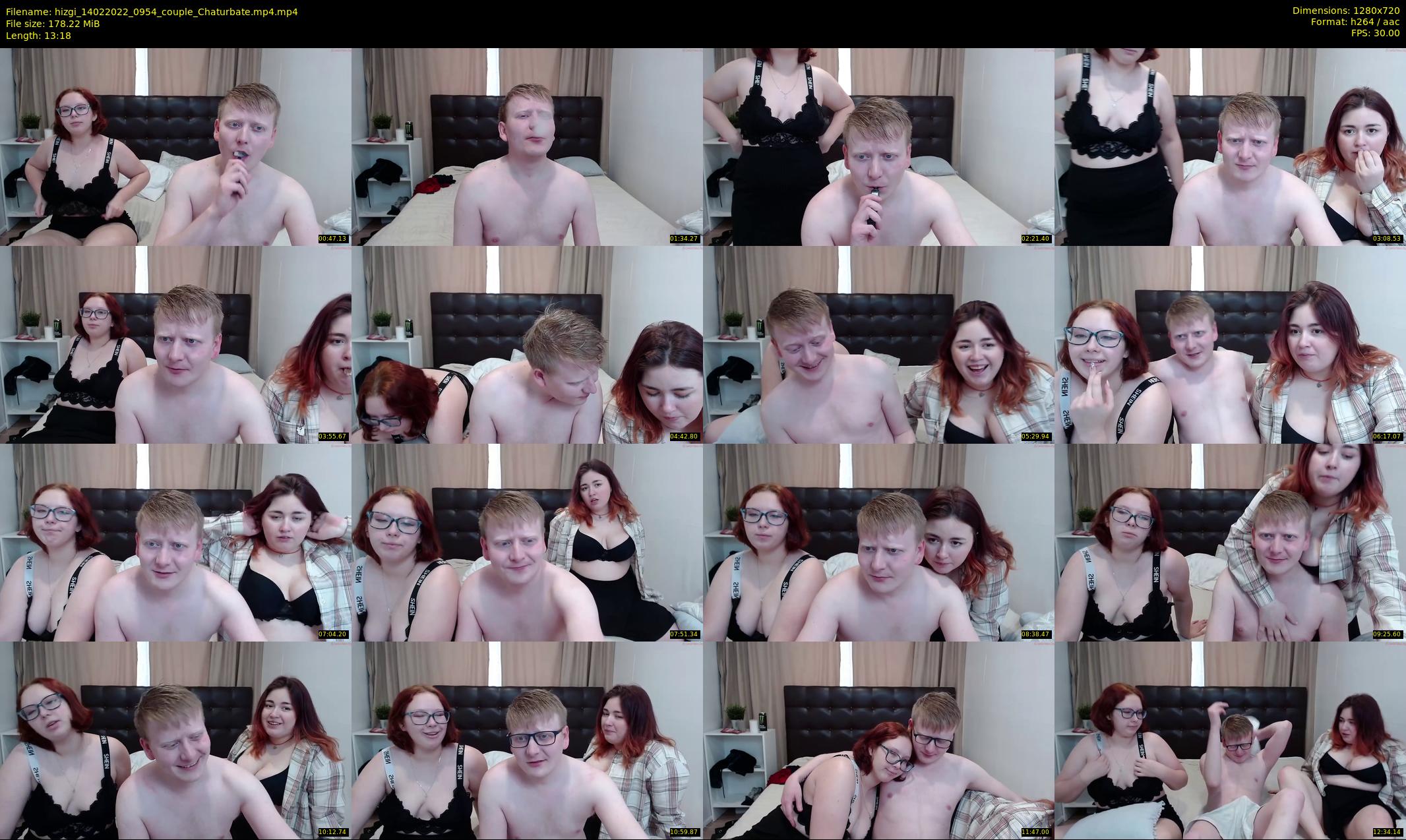 hizgi — 14 minute Chaturbate couple cam show recording, 720p, Feb 14, 2022