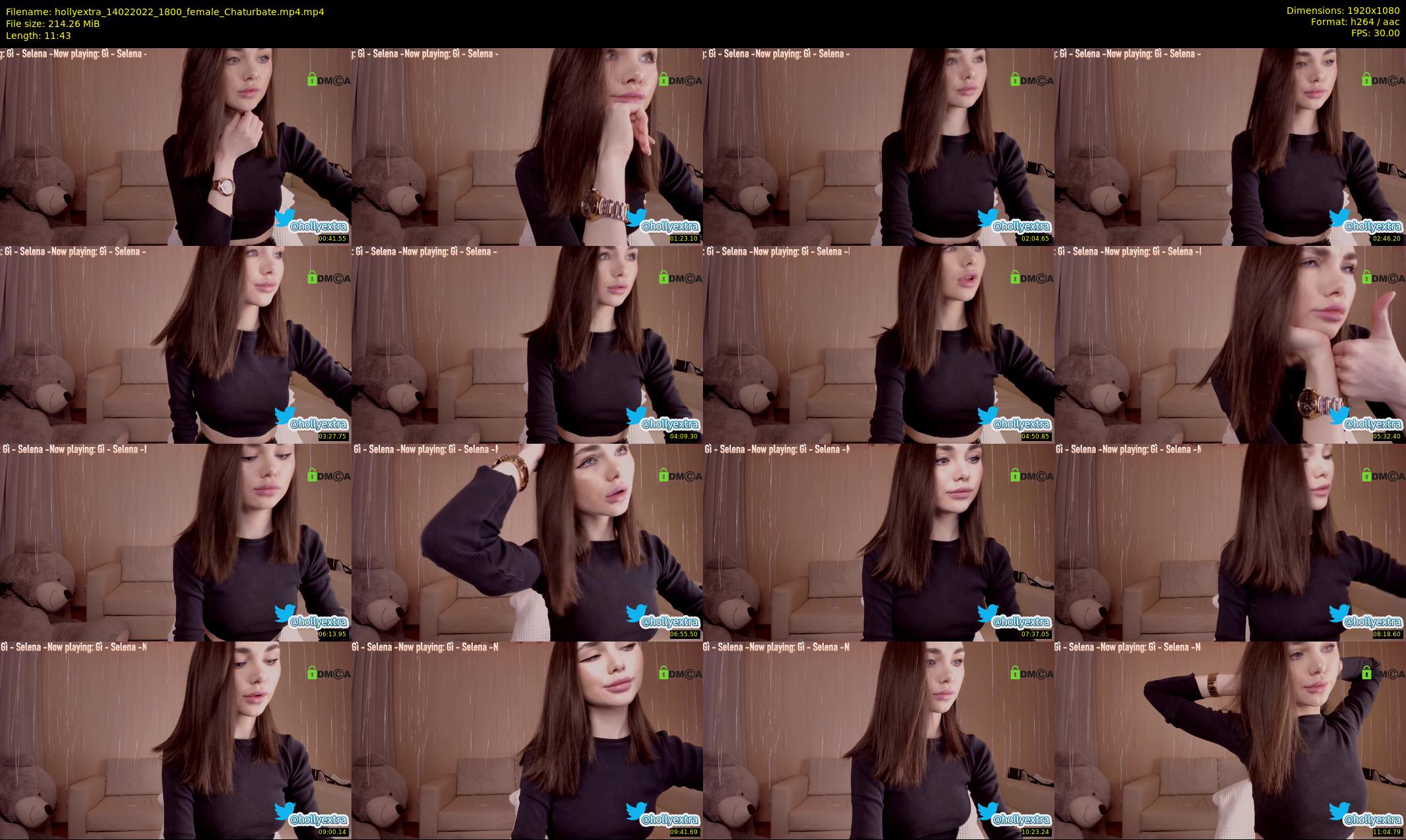hollyextra — 12 minute Chaturbate female cam show recording, 1080p, Feb 14, 2022