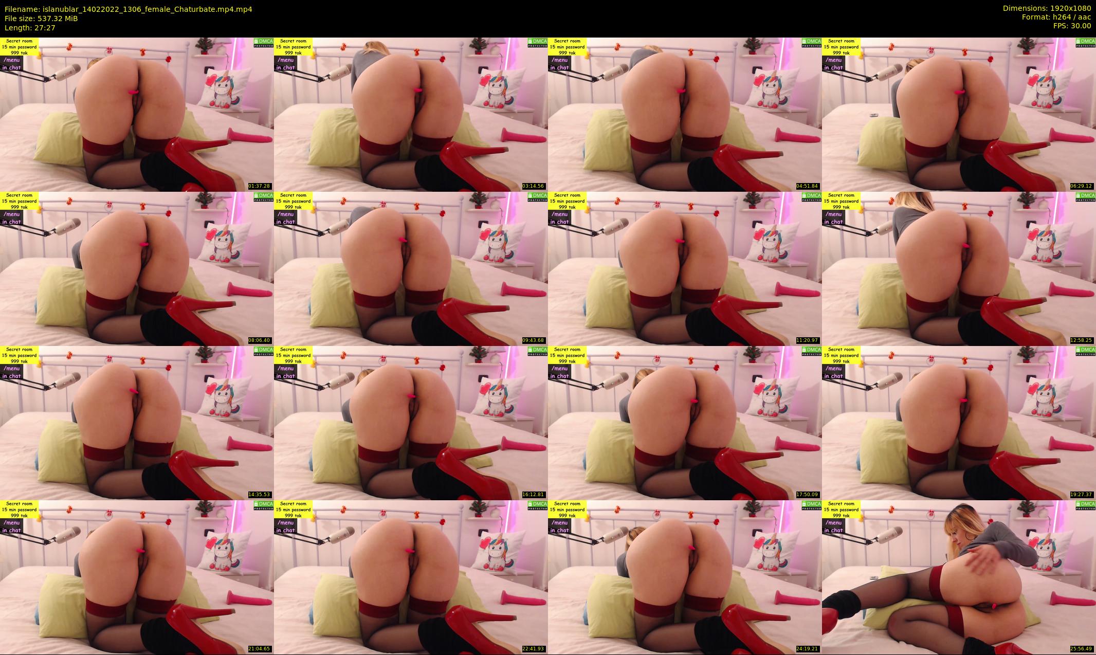 islanublar — 28 minute Chaturbate female cam show recording, 1080p, Feb 14, 2022