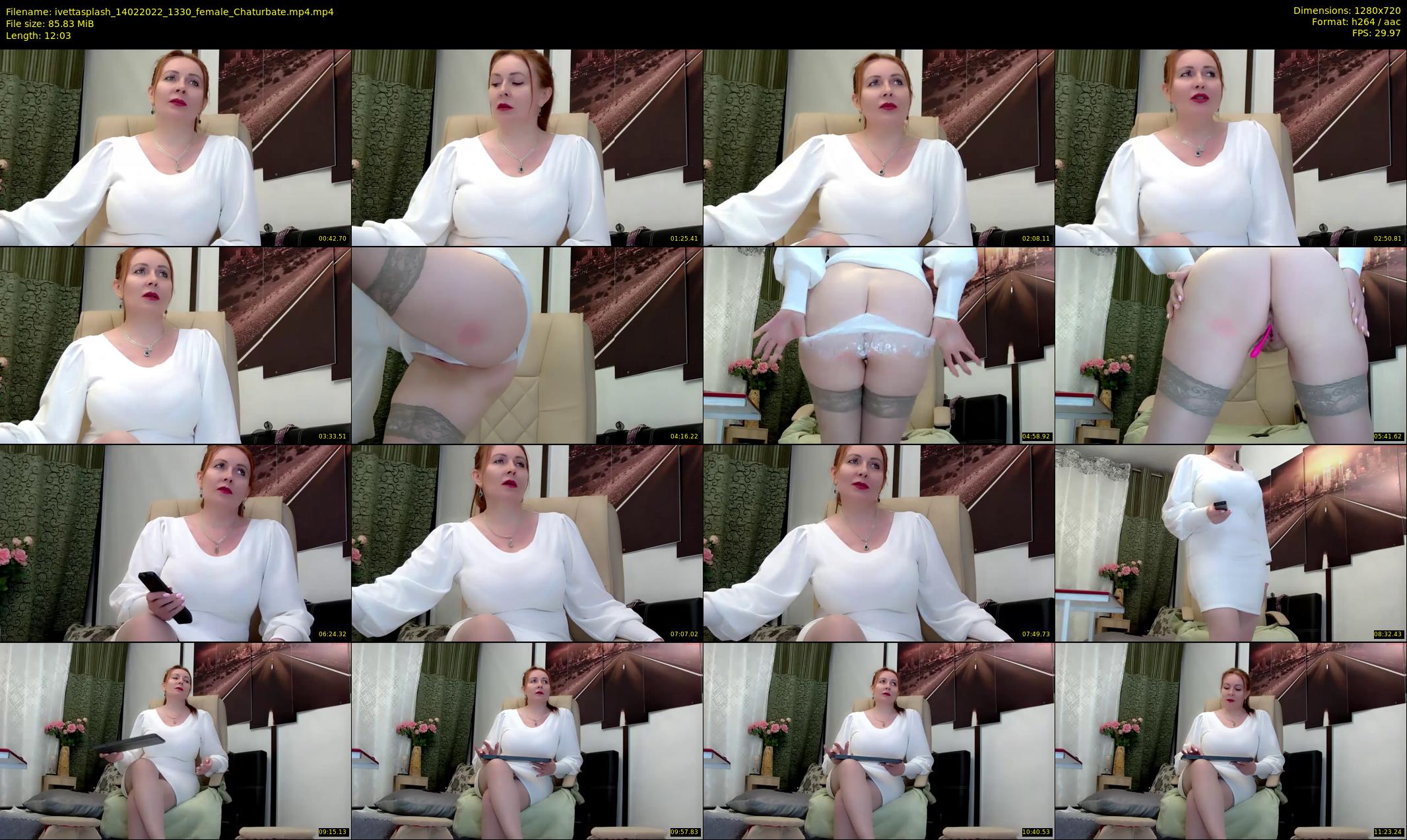 ivettasplash — 13 minute Chaturbate female cam show recording, 720p, Feb 14, 2022