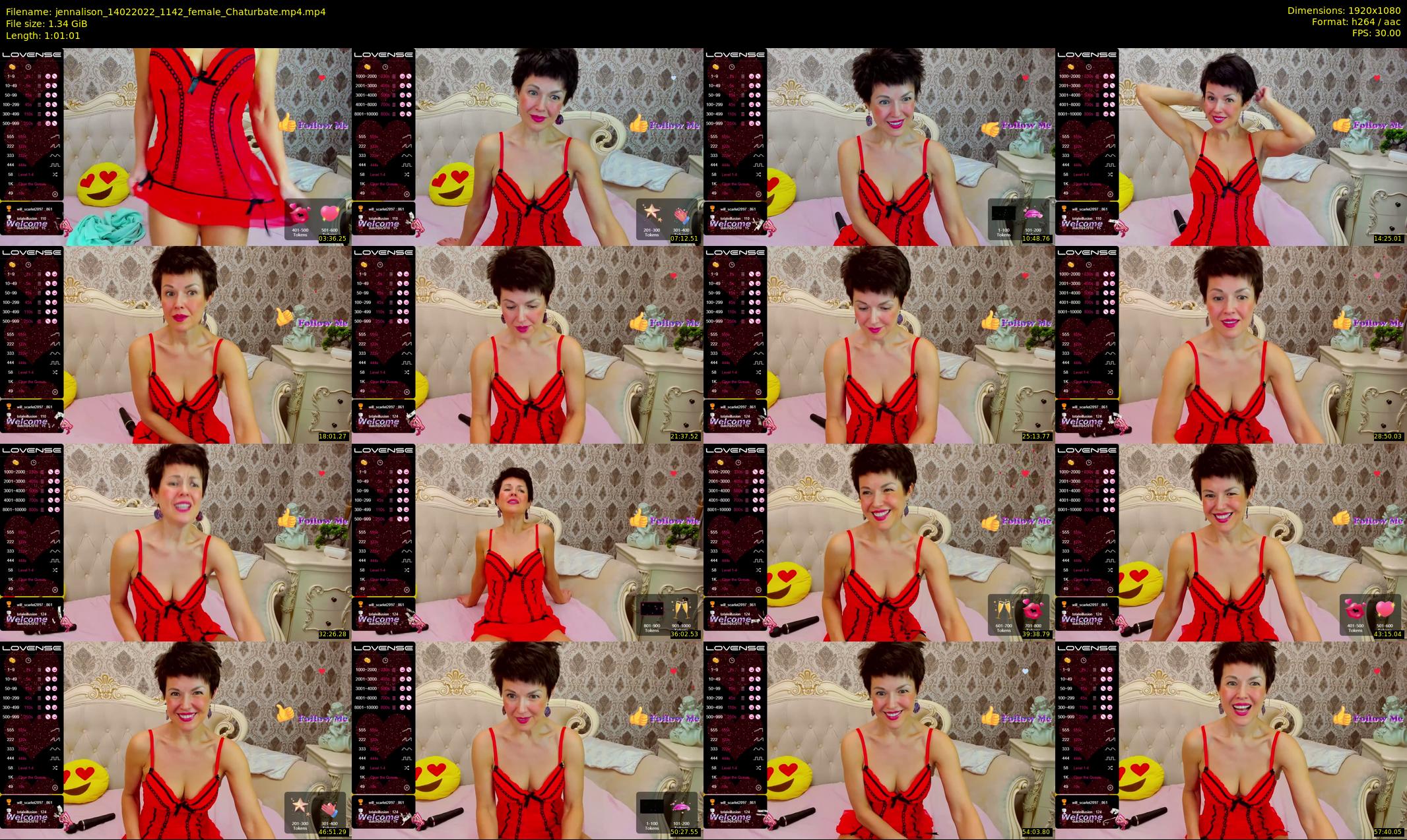 jennalison — 62 minute Chaturbate female cam show recording, 1080p, Feb 14, 2022
