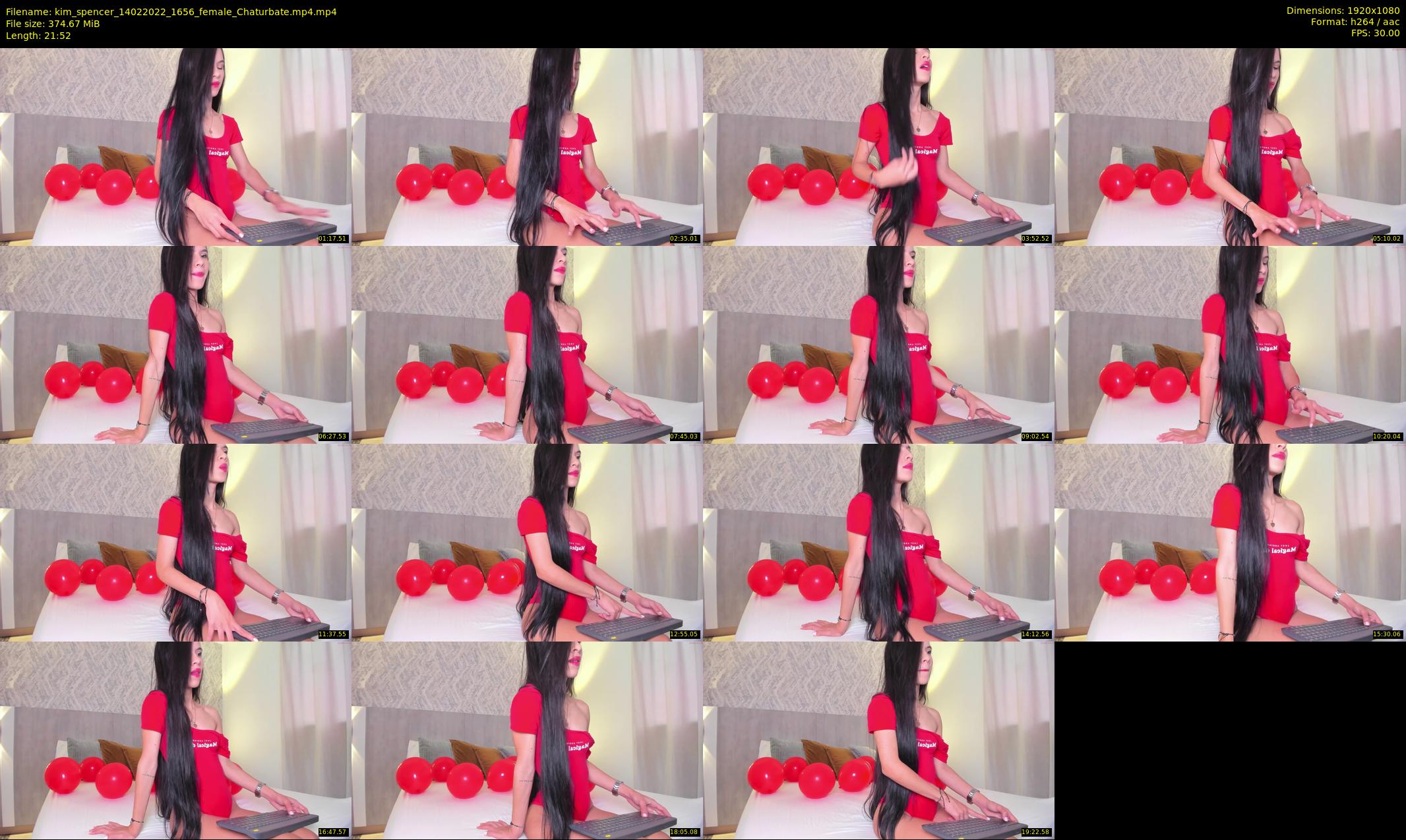 kim_spencer — 22 minute Chaturbate female cam show recording, 1080p, Feb 14, 2022