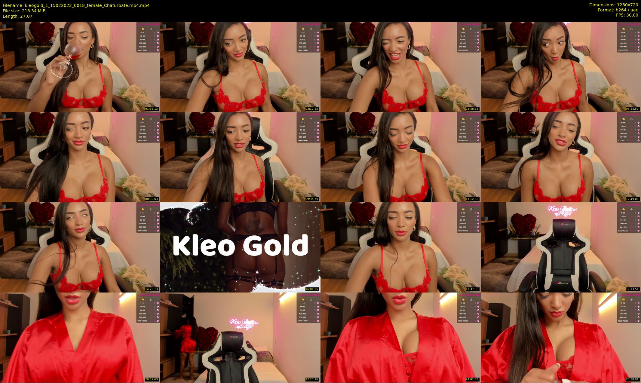 kleogold_1 — 28 minute Chaturbate female cam show recording, 720p, Feb 15, 2022