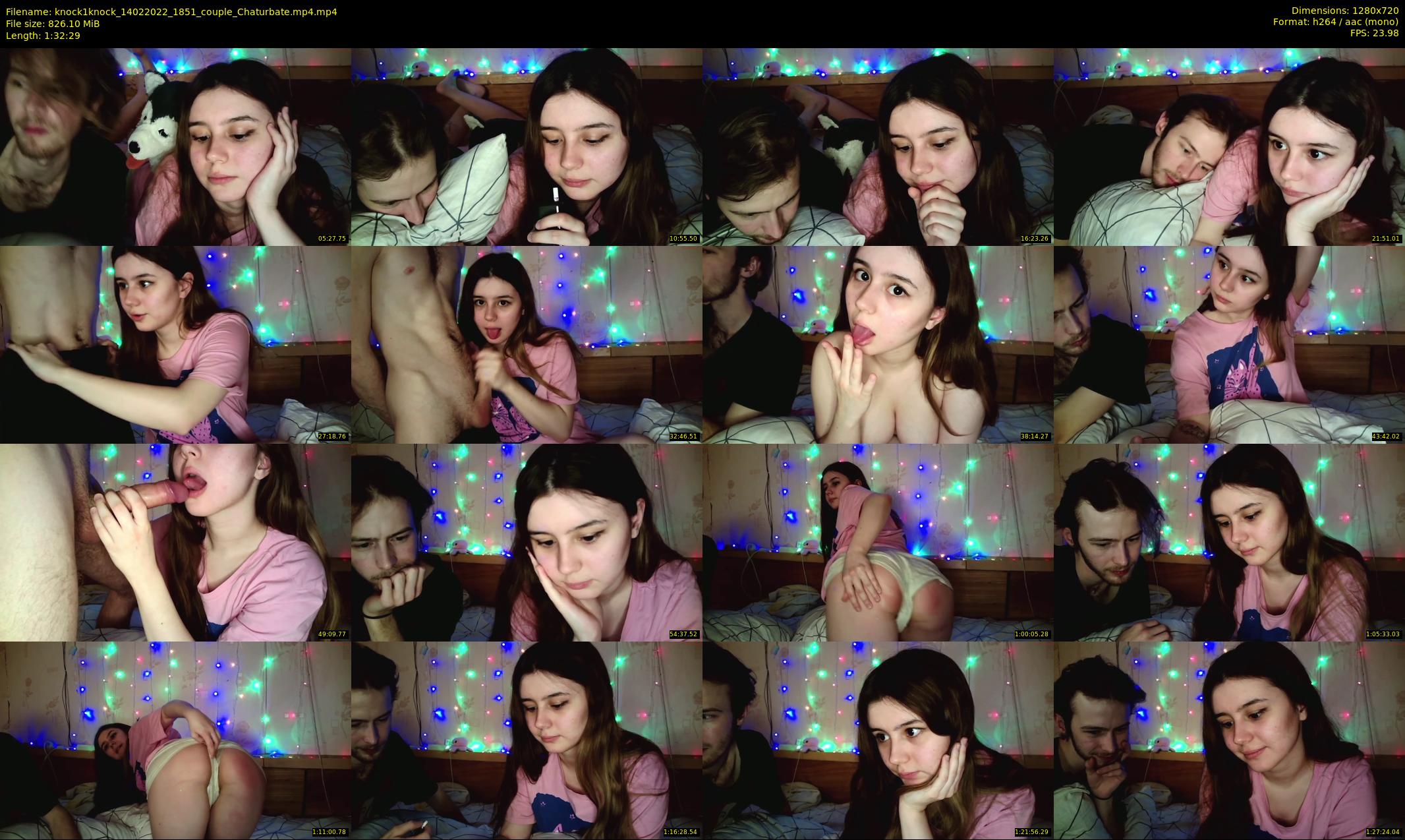 knock1knock — 93 minute Chaturbate couple cam show recording, 720p, Feb 14, 2022