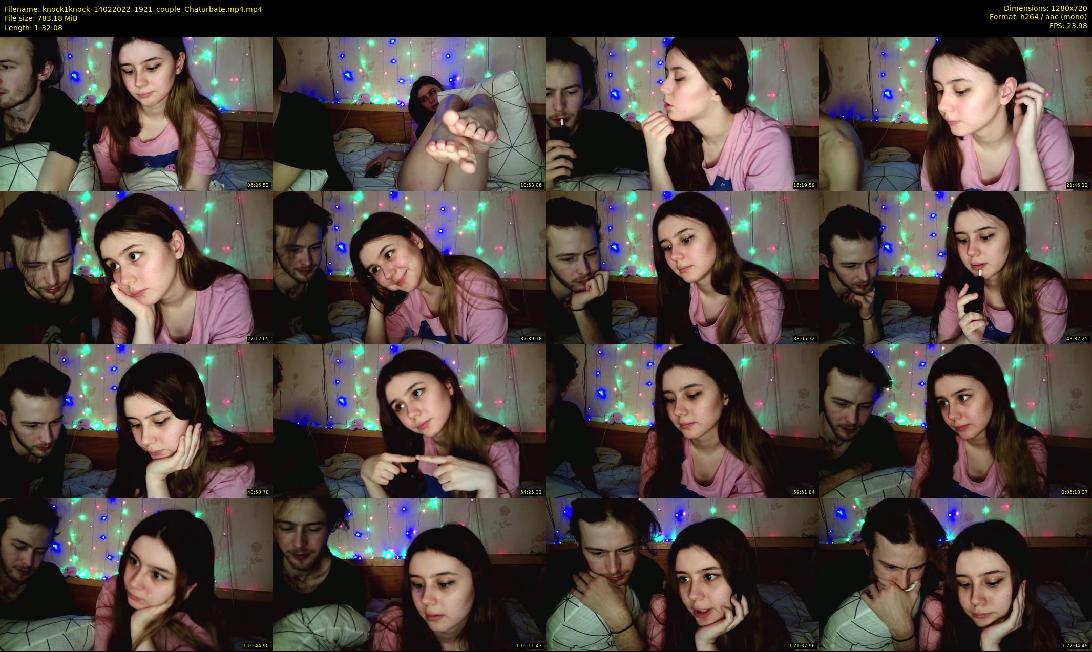 knock1knock — 93 minute Chaturbate couple cam show recording, 720p, Feb 14, 2022