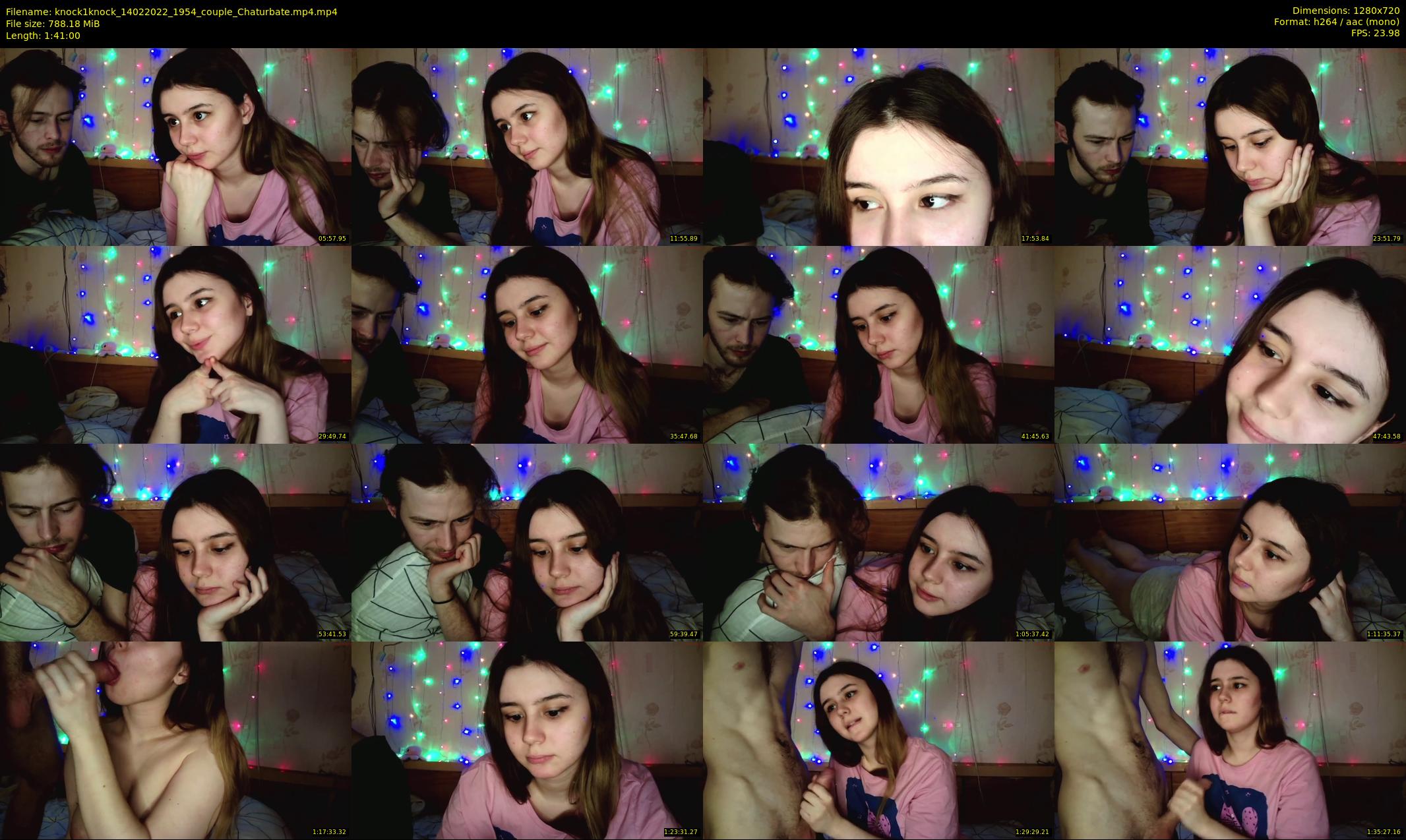 knock1knock — 101 minute Chaturbate couple cam show recording, 720p, Feb 14, 2022