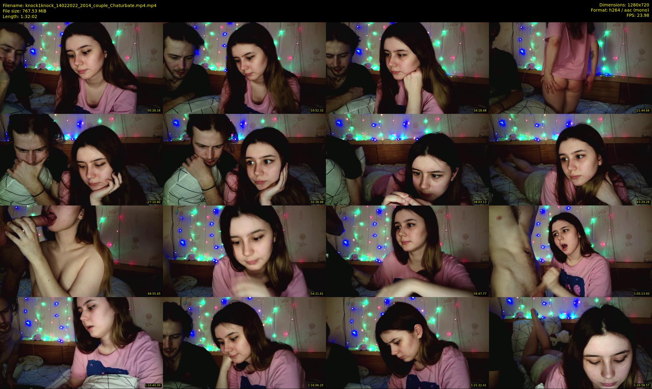 knock1knock — 93 minute Chaturbate couple cam show recording, 720p, Feb 14, 2022