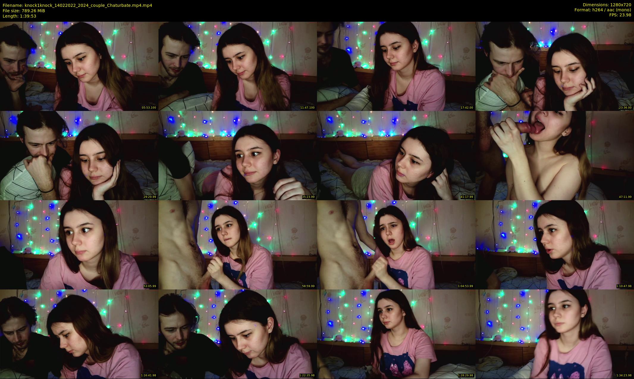 knock1knock — 100 minute Chaturbate couple cam show recording, 720p, Feb 14, 2022