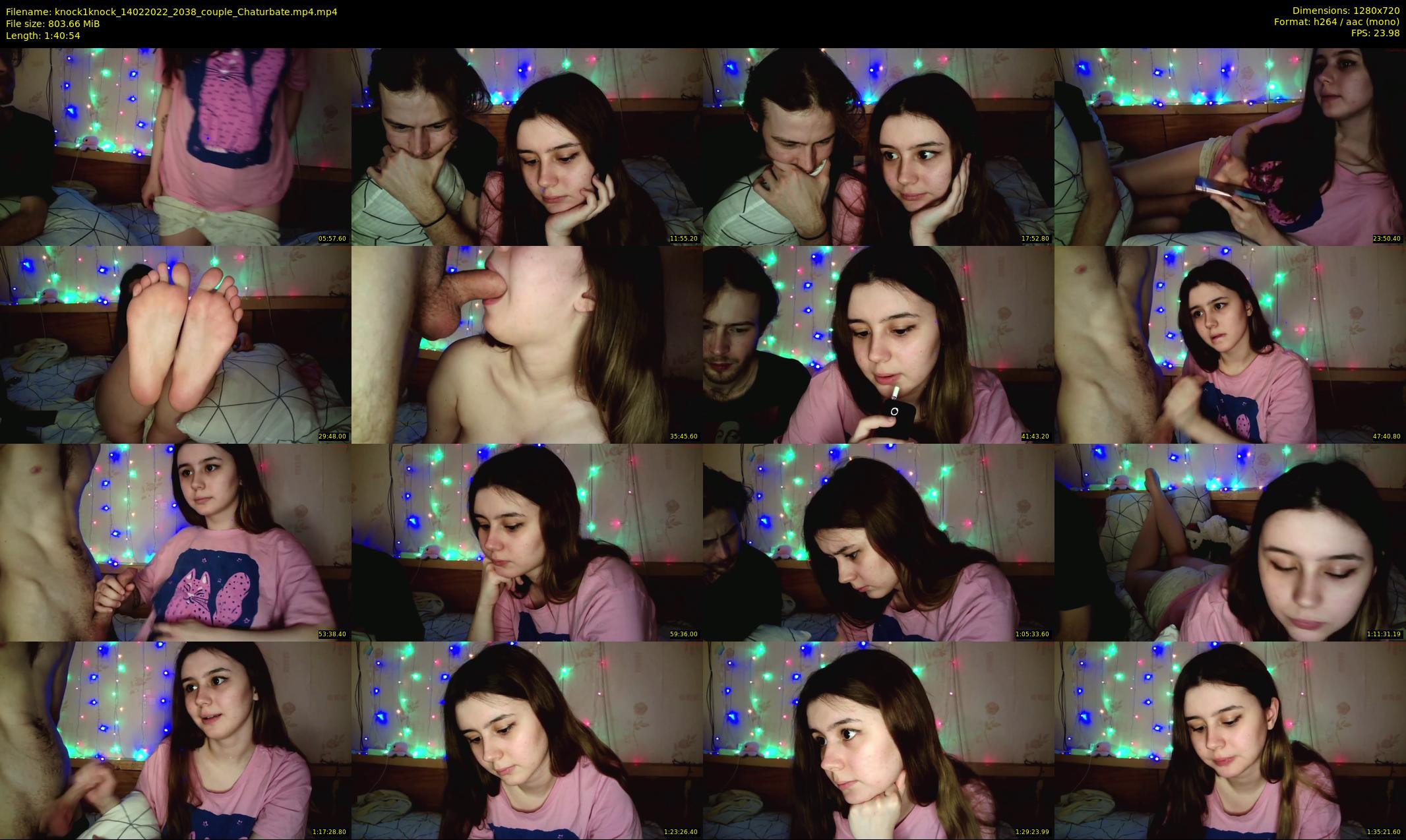 knock1knock — 101 minute Chaturbate couple cam show recording, 720p, Feb 14, 2022