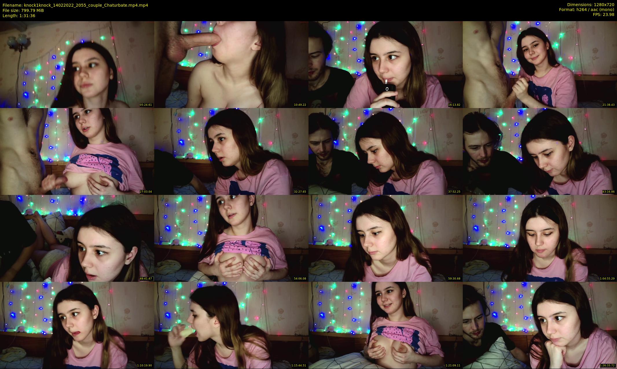 knock1knock — 92 minute Chaturbate couple cam show recording, 720p, Feb 14, 2022