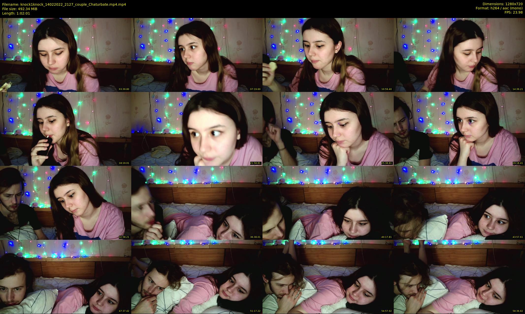 knock1knock — 63 minute Chaturbate couple cam show recording, 720p, Feb 14, 2022