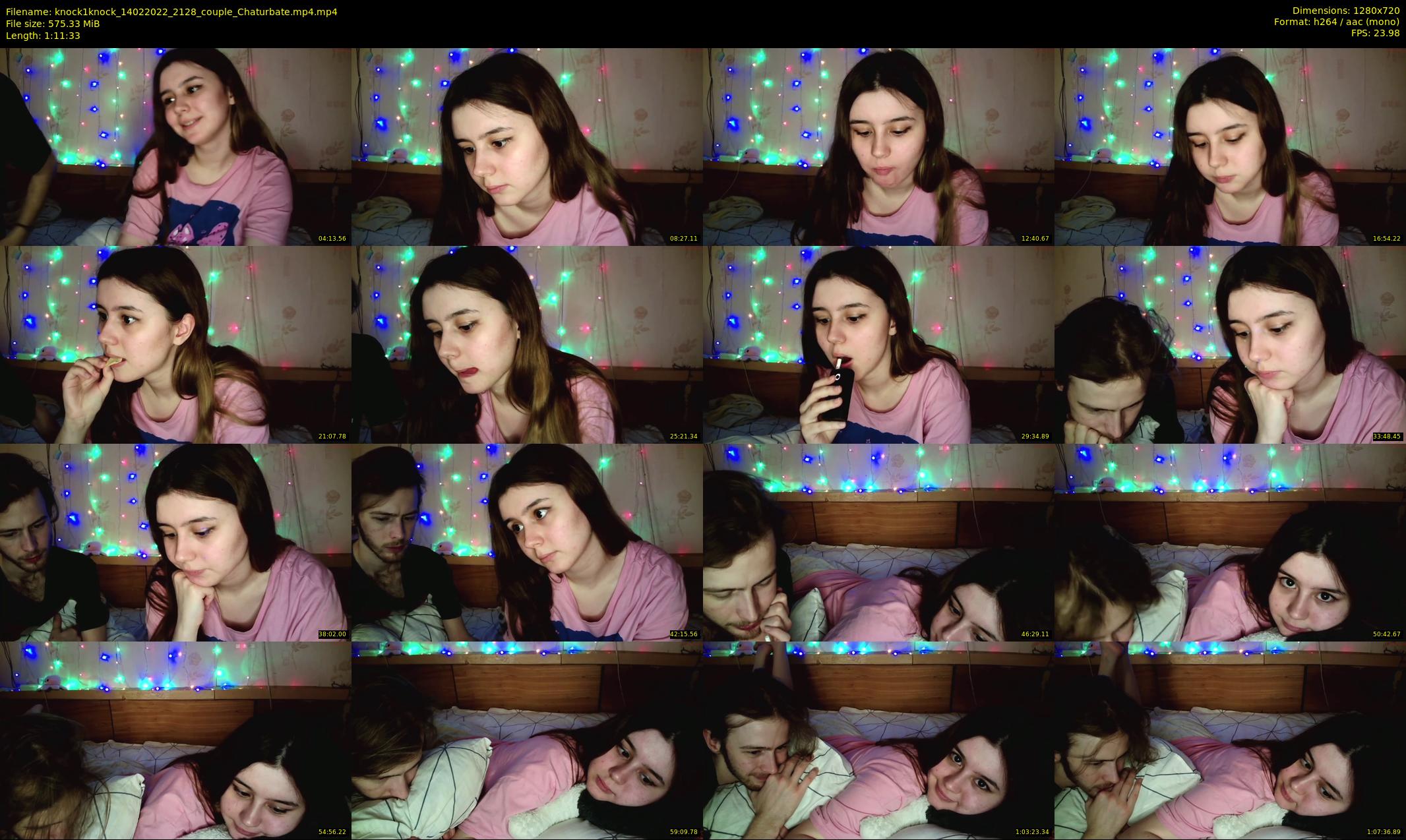 knock1knock — 72 minute Chaturbate couple cam show recording, 720p, Feb 14, 2022