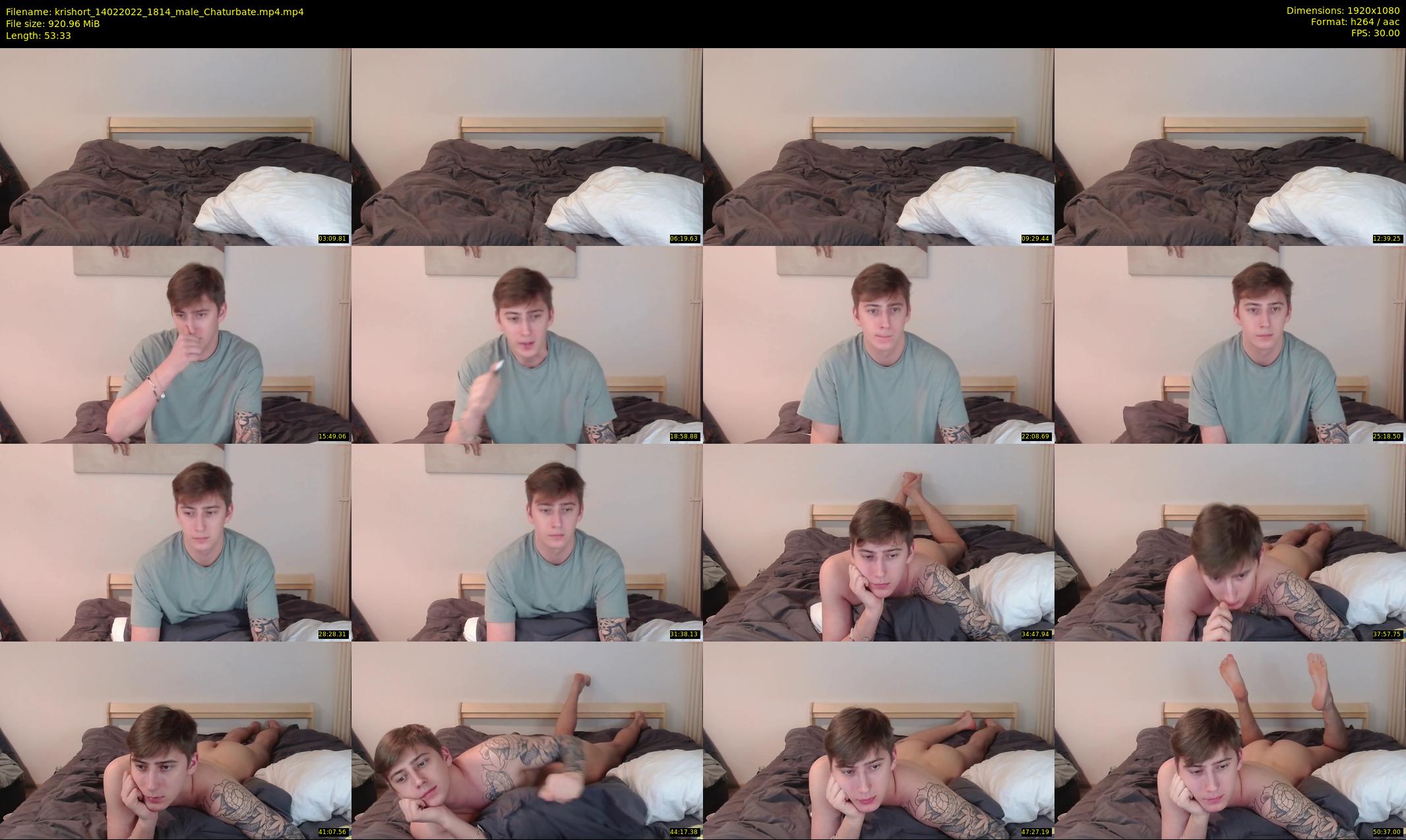 krishort — 54 minute Chaturbate male cam show recording, 1080p, Feb 14, 2022