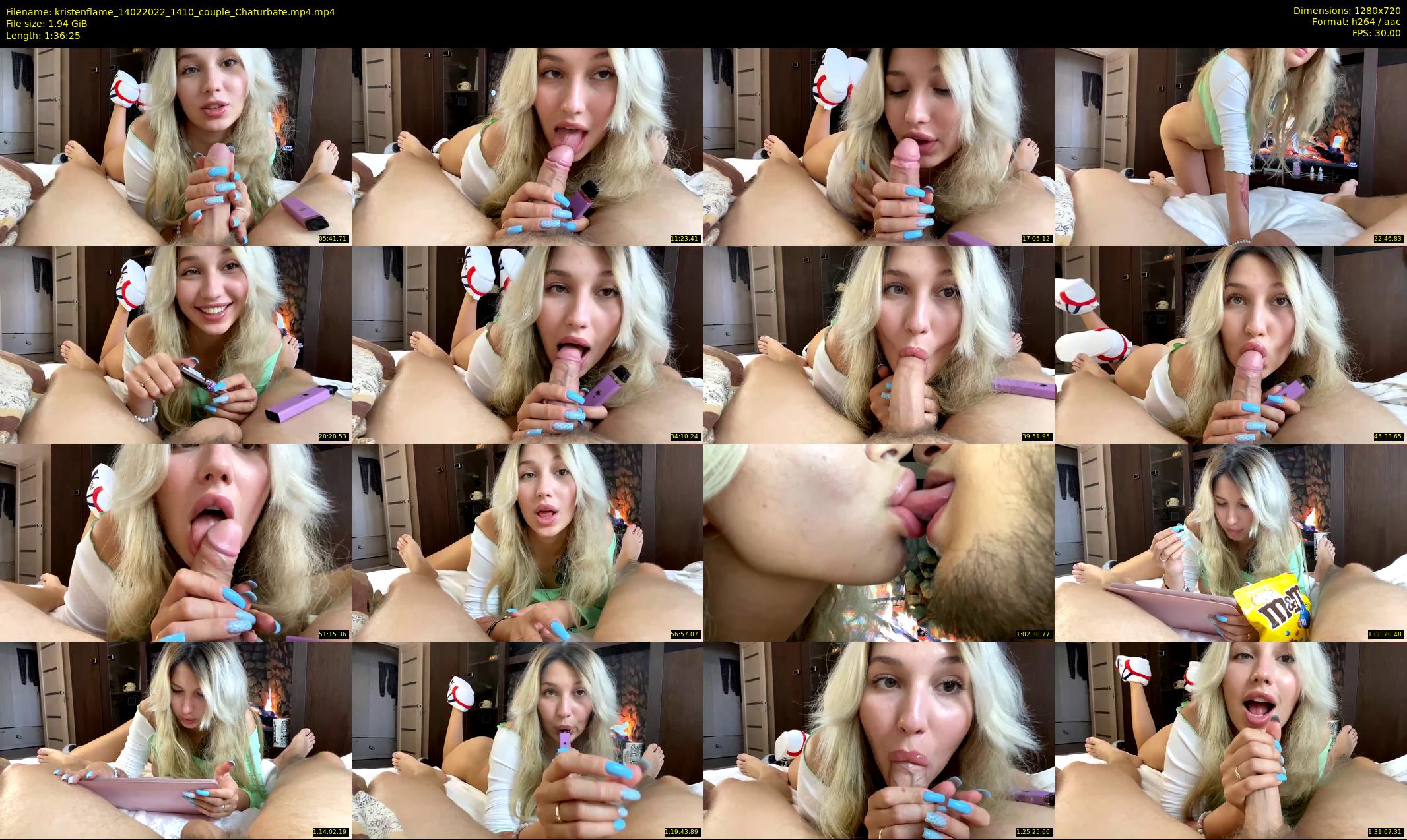 kristenflame — 97 minute Chaturbate couple cam show recording, 720p, Feb 14, 2022