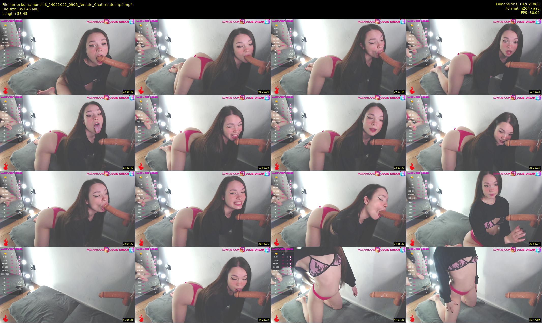 kumamonchik — 54 minute Chaturbate couple cam show recording, 1080p, Feb 14, 2022