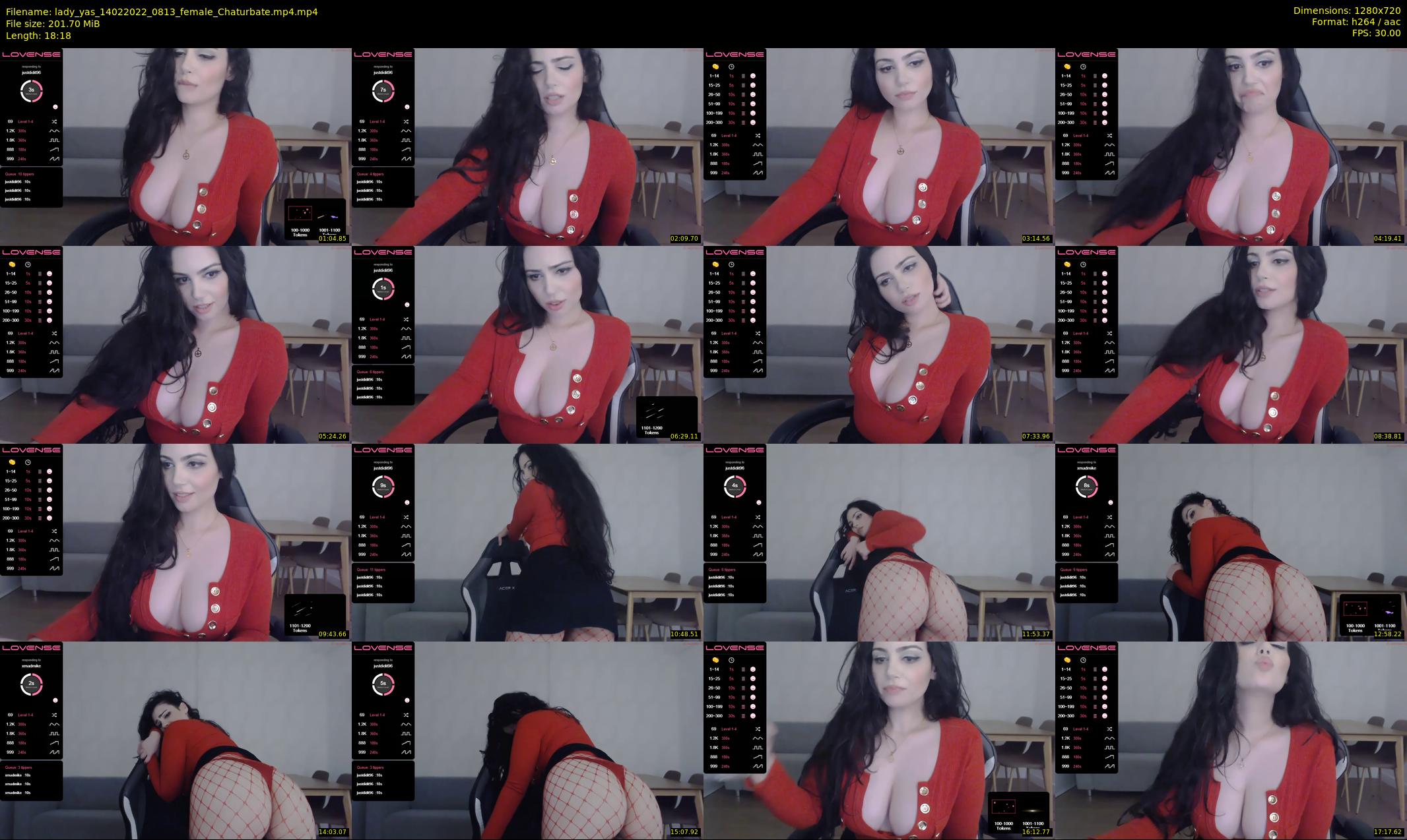 lady_yas — 19 minute Chaturbate female cam show recording, 720p, Feb 14, 2022