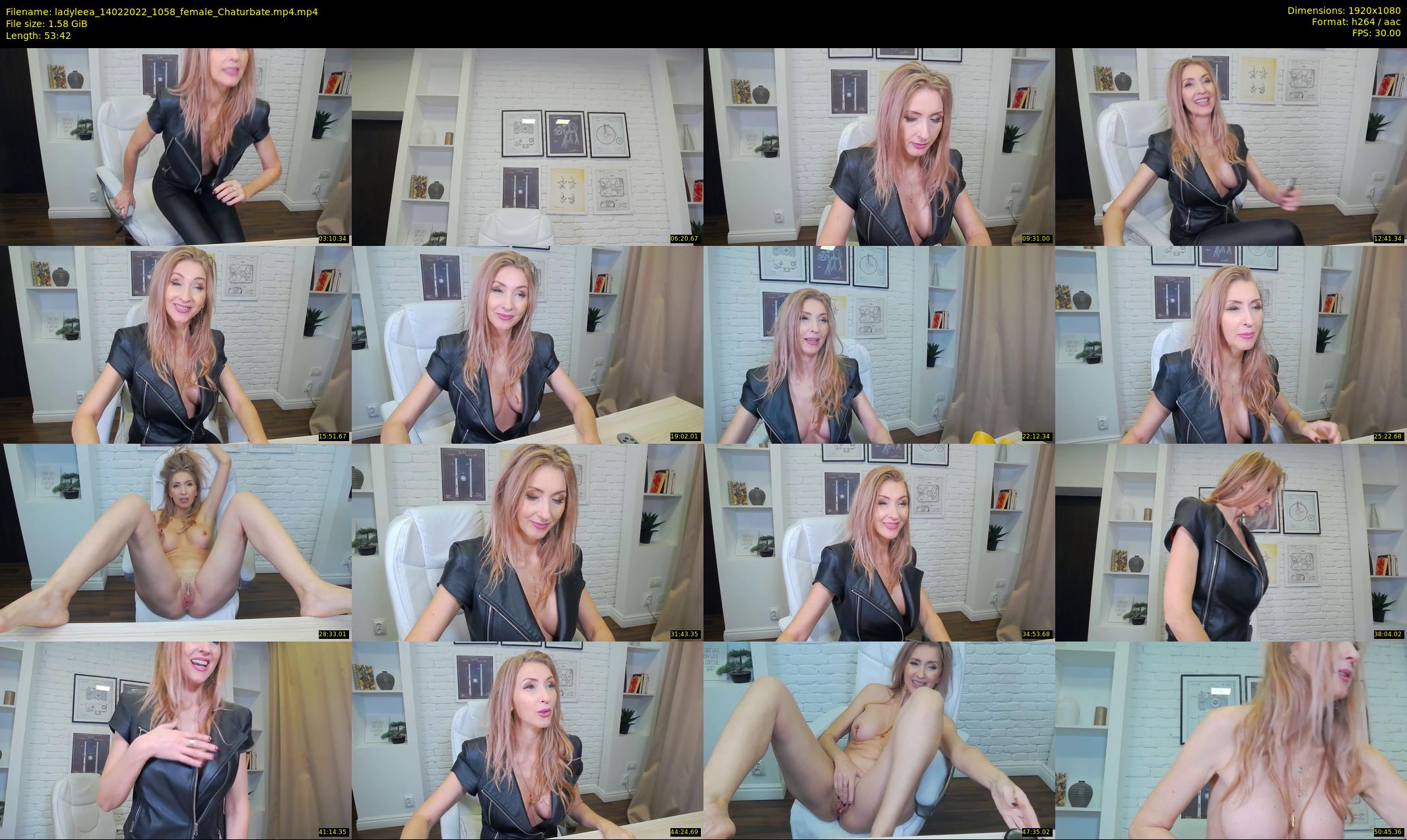 ladyleea — 54 minute Chaturbate female cam show recording, 1080p, Feb 14, 2022