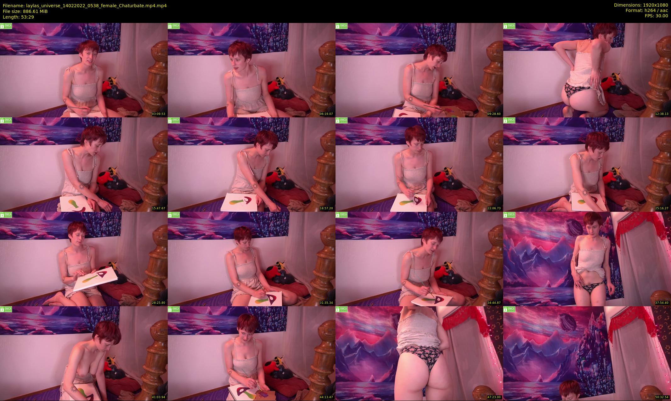laylas_universe — 54 minute Chaturbate female cam show recording, 1080p, Feb 14, 2022
