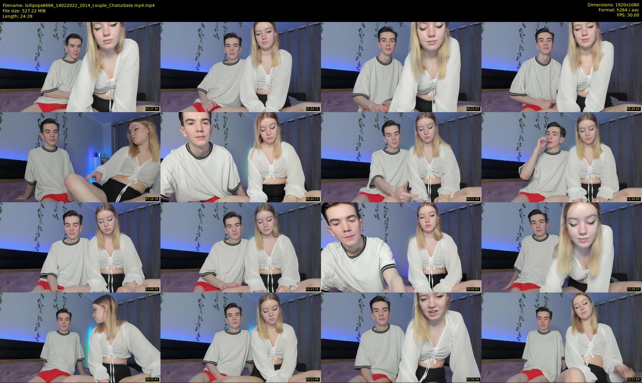 lollipops6666 — 25 minute Chaturbate couple cam show recording, 1080p, Feb 14, 2022