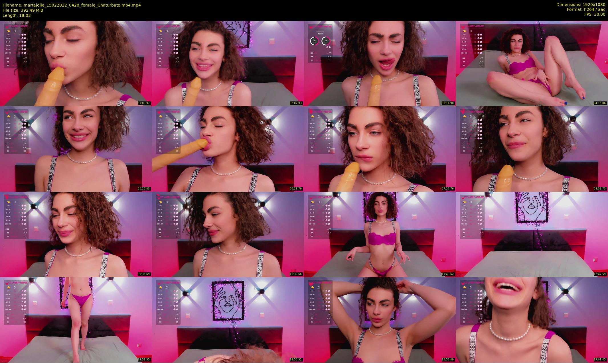 martajolie — 19 minute Chaturbate female cam show recording, 1080p, Feb 15, 2022