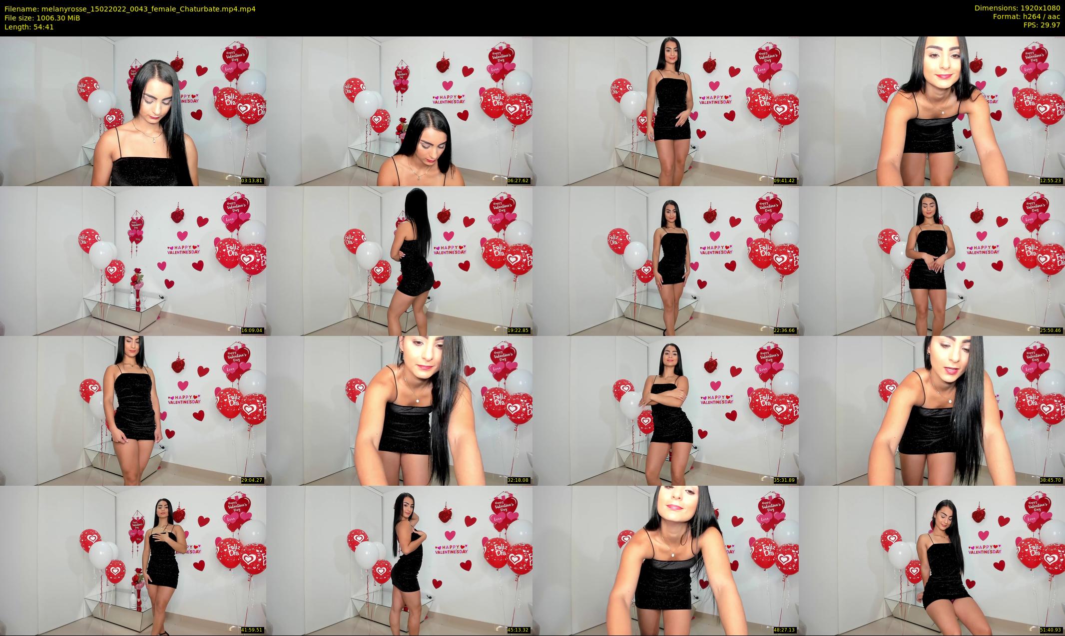 melanyrosse — 55 minute Chaturbate female cam show recording, 1080p, Feb 15, 2022