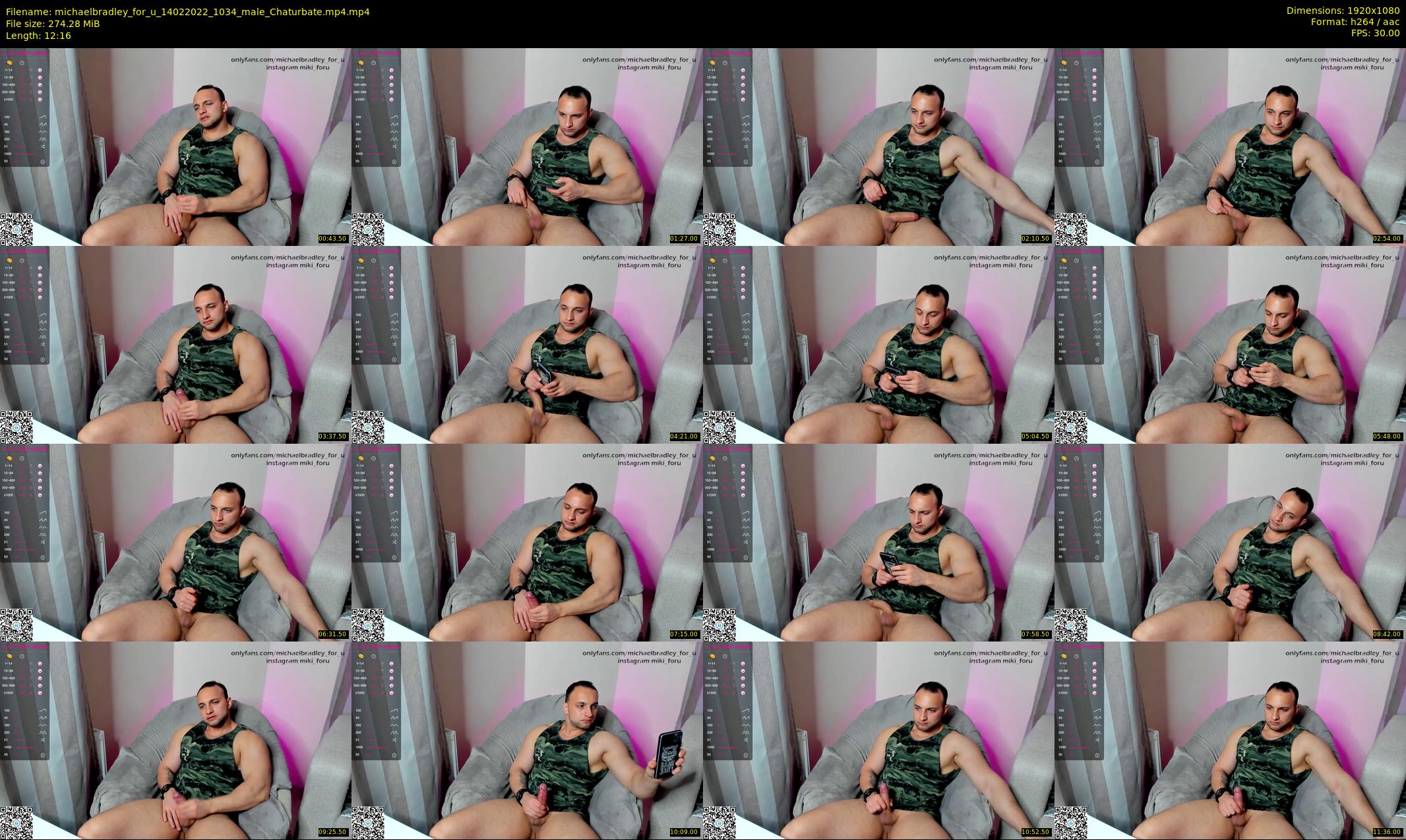 michaelbradley_for_u — 13 minute Chaturbate male cam show recording, 1080p, Feb 14, 2022