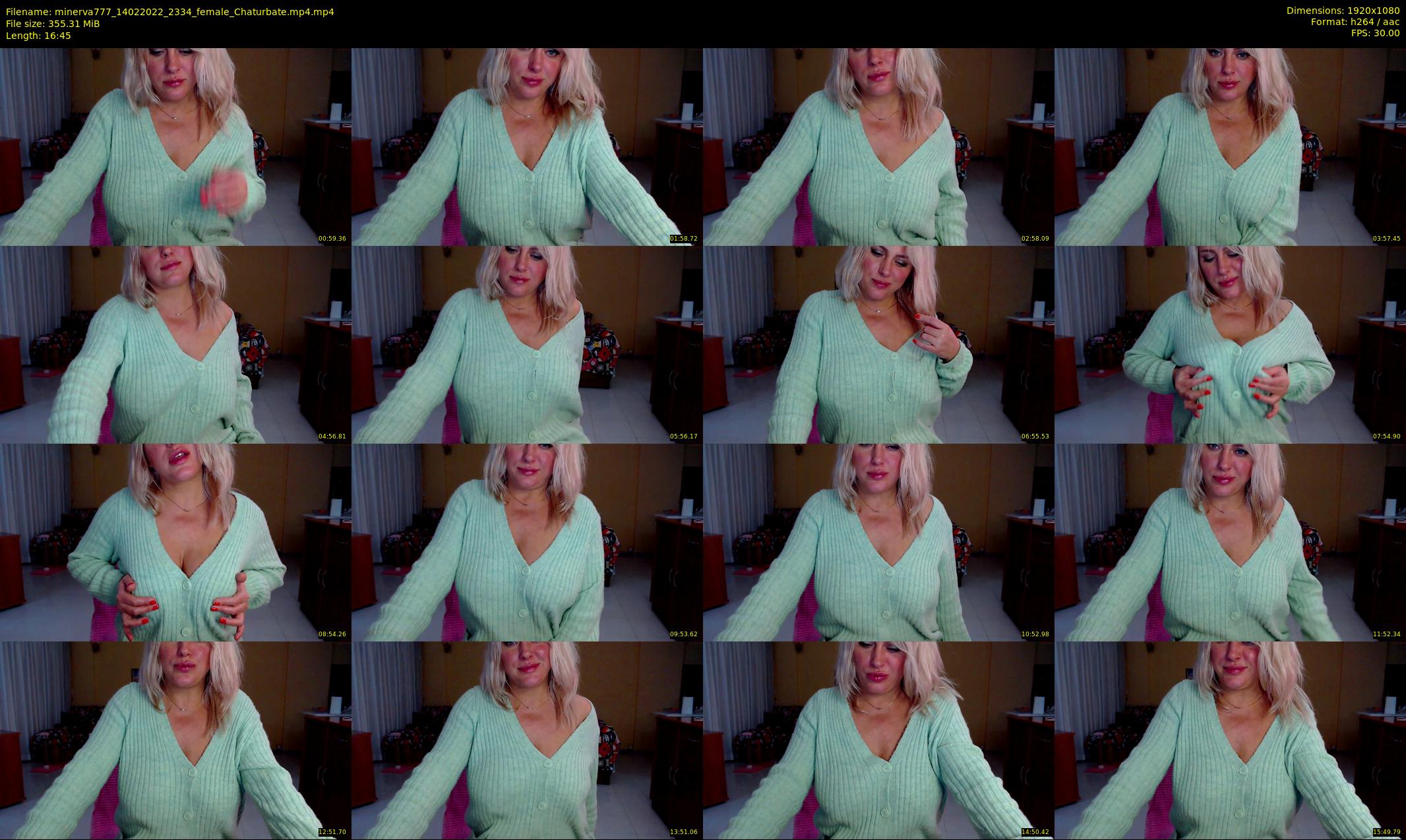 minerva777 — 17 minute Chaturbate female cam show recording, 1080p, Feb 14, 2022