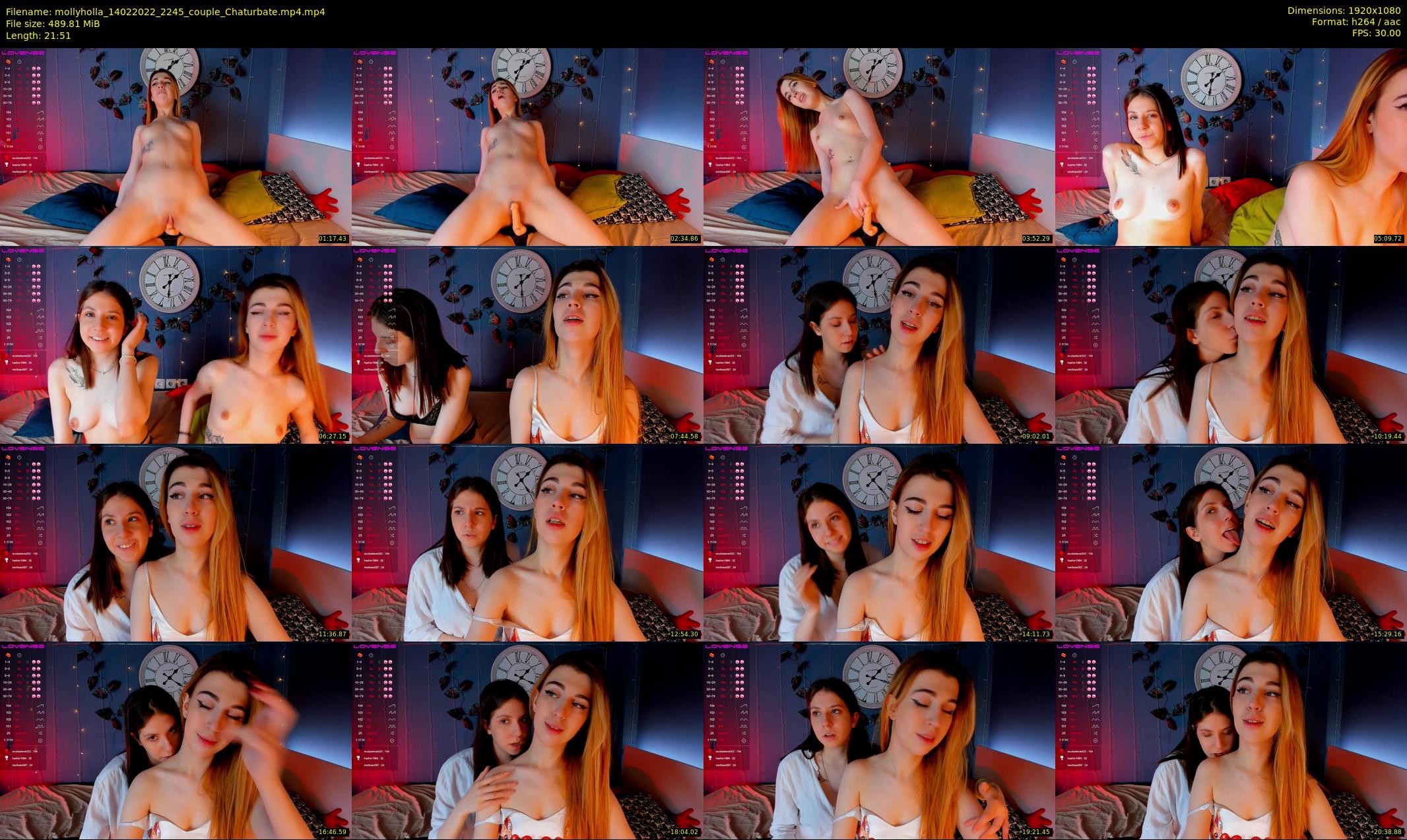 mollyholla — 22 minute Chaturbate couple cam show recording, 1080p, Feb 14, 2022