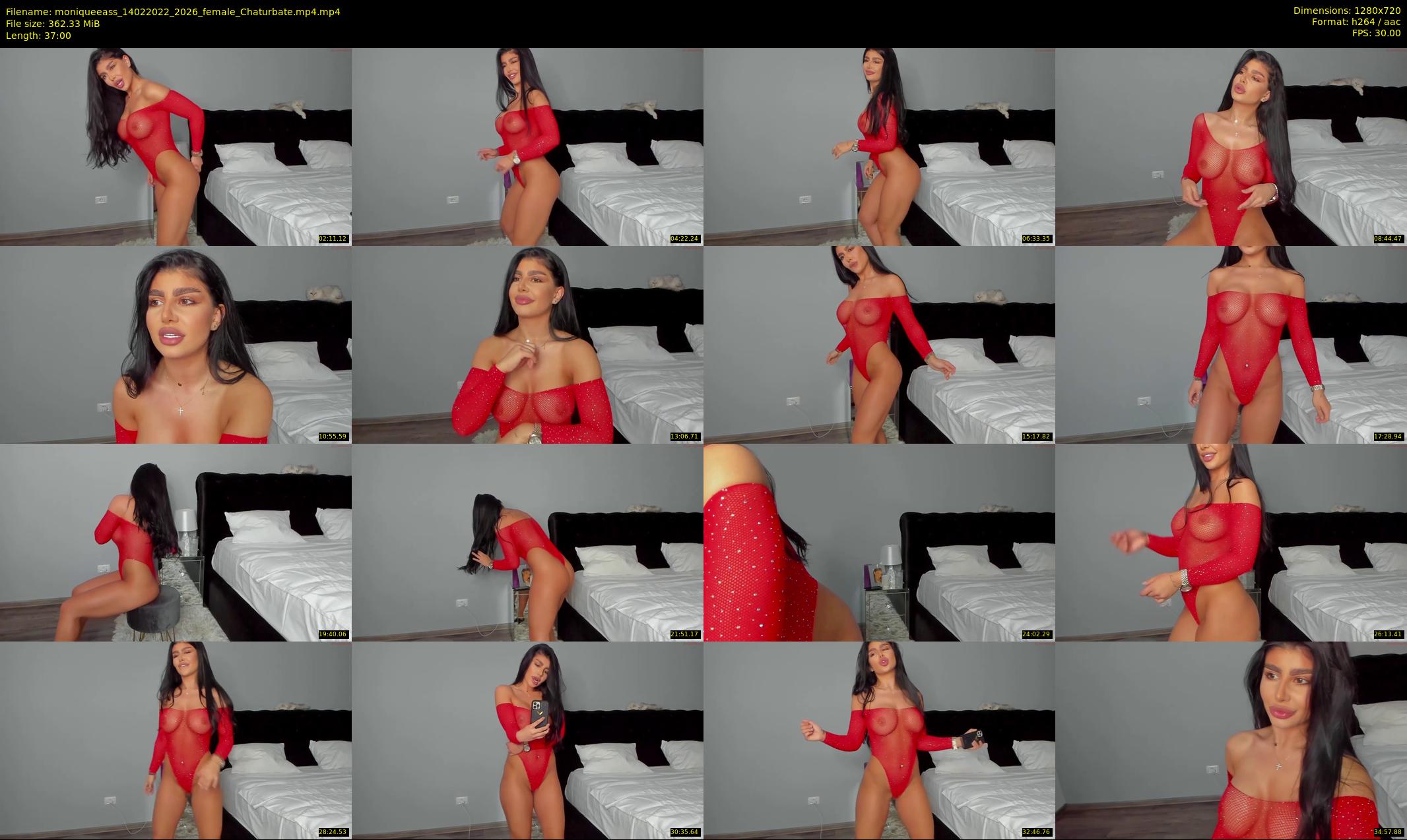 moniqueeass — 37 minute Chaturbate female cam show recording, 720p, Feb 14, 2022