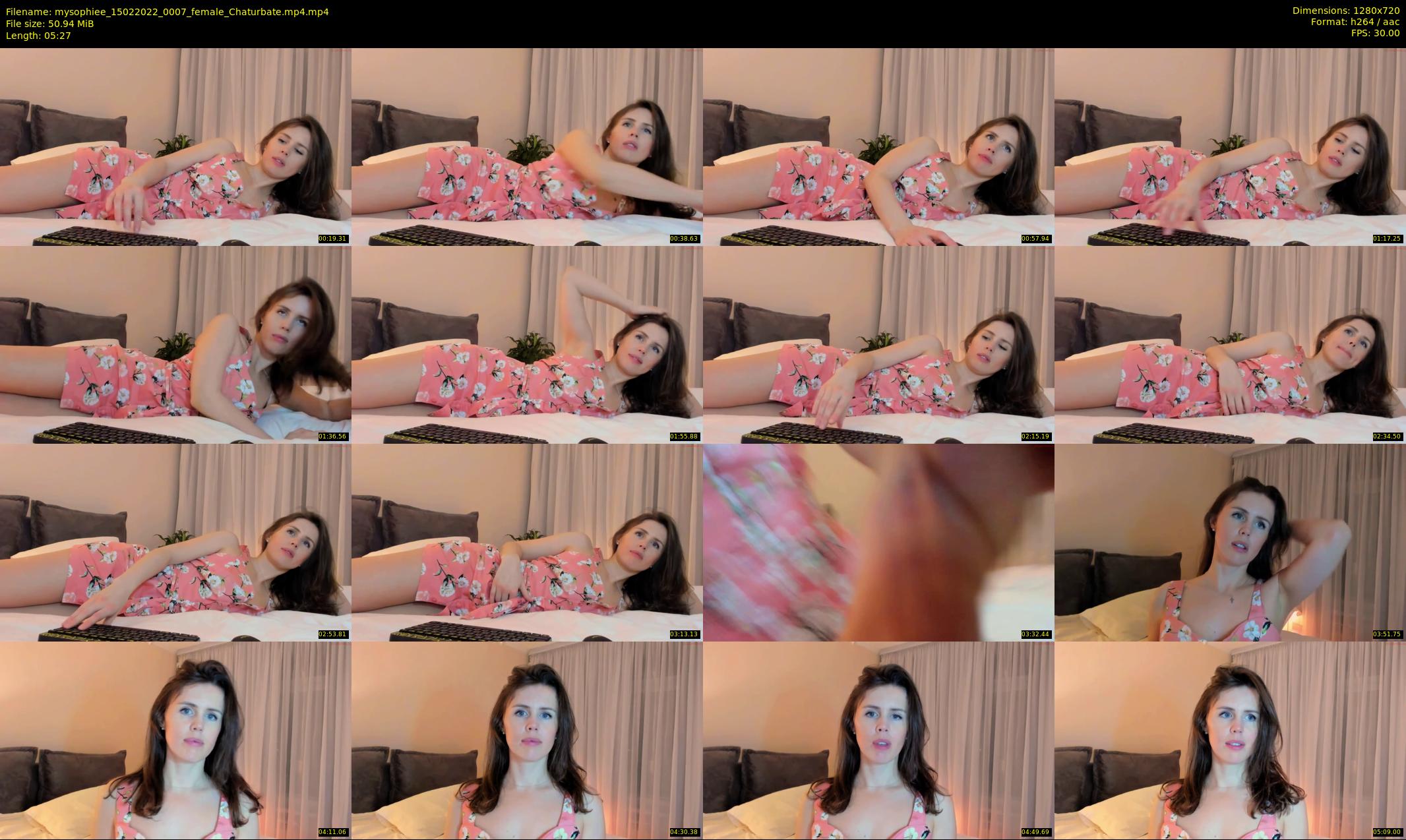 mysophiee — 6 minute Chaturbate female cam show recording, 720p, Feb 15, 2022