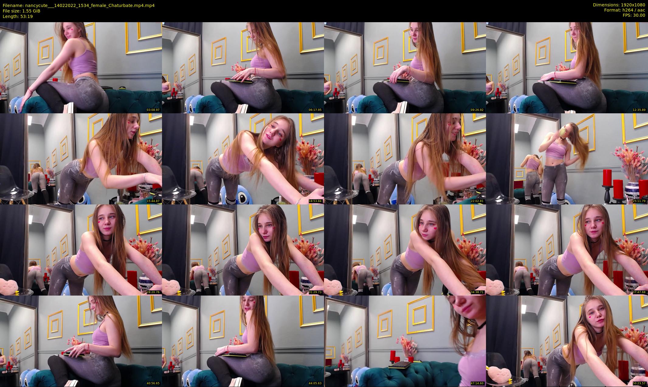 nancycute__ — 54 minute Chaturbate female cam show recording, 1080p, Feb 14, 2022