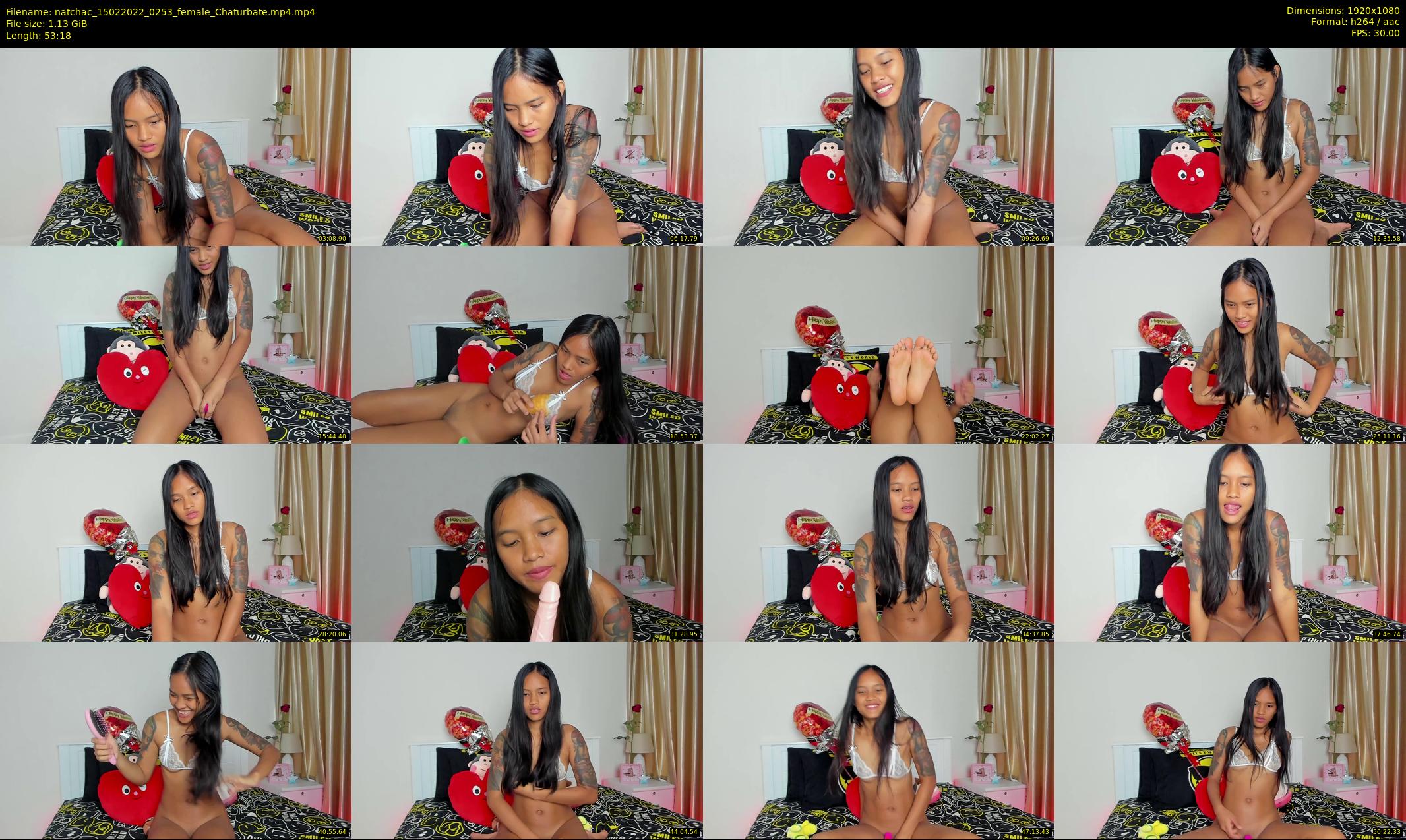 natchac — 54 minute Chaturbate female cam show recording, 1080p, Feb 15, 2022