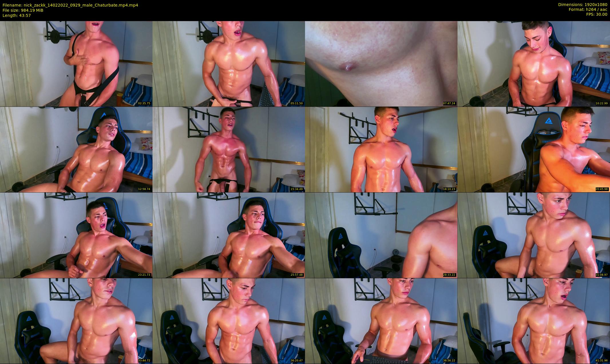 nick_zackk — 44 minute Chaturbate male cam show recording, 1080p, Feb 14, 2022
